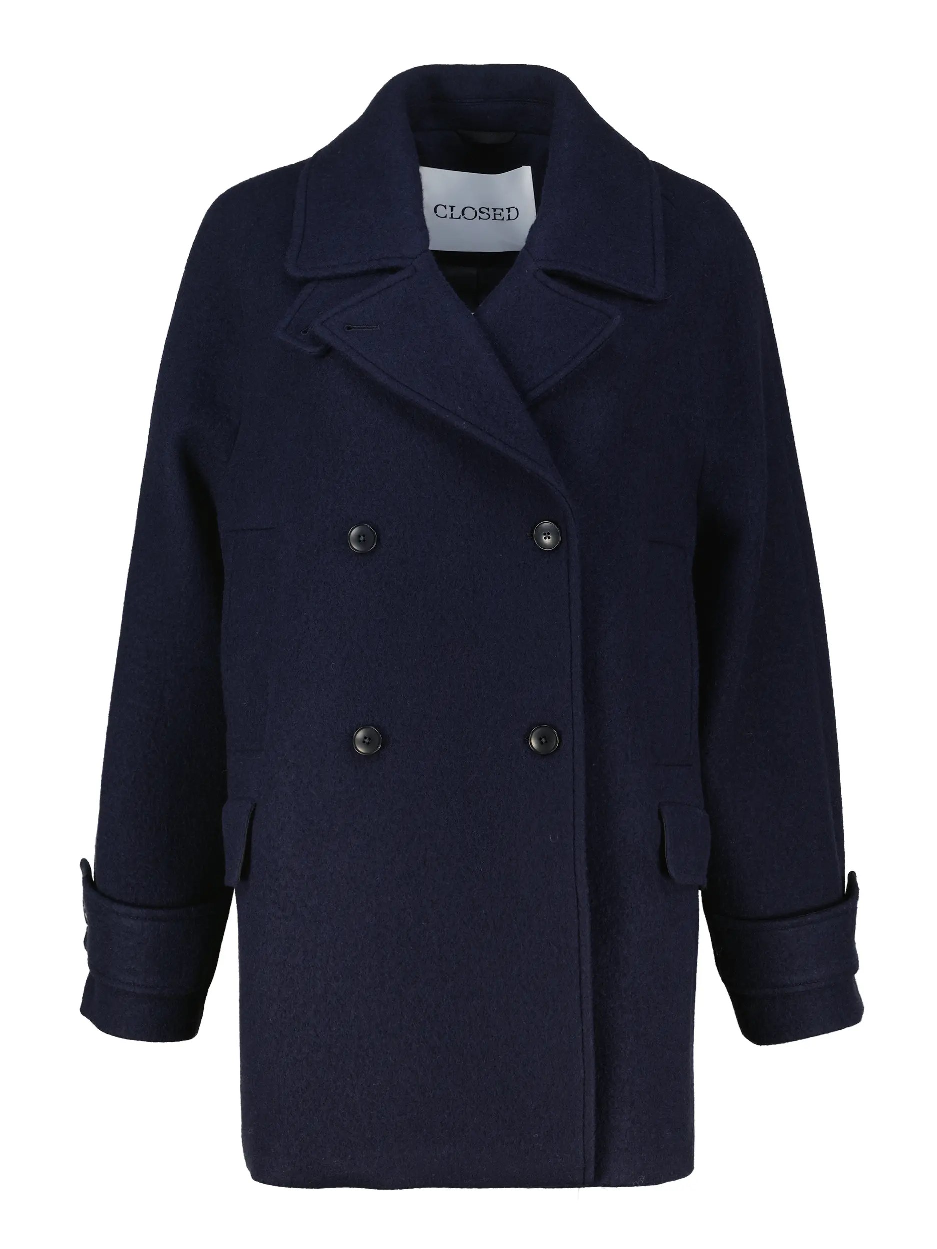 Cabanjacke aus Wolle - Artikel Vorderseite - Farbe: Blau