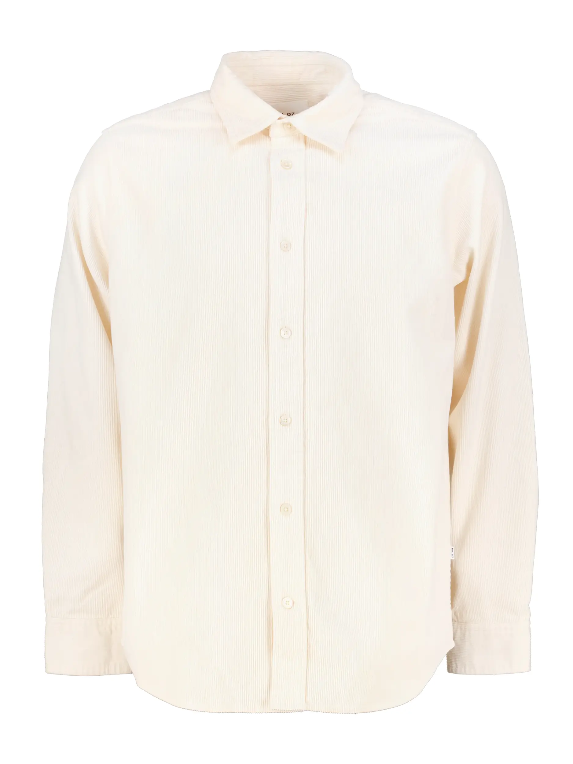 Cordhemd 'Colby' mit Kentkragen langarm - Artikel Vorderseite - Farbe: Beige