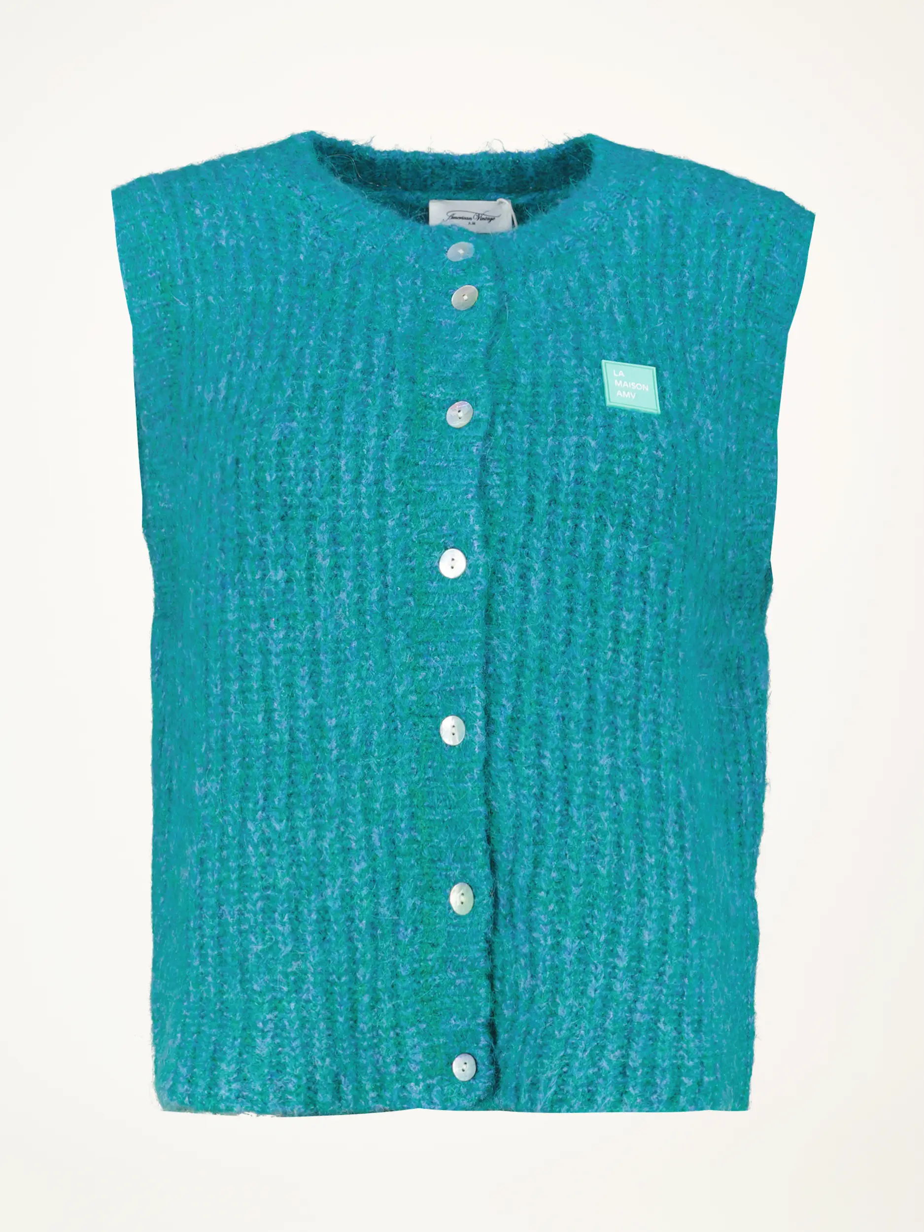 Gemusterte Weste 'East' aus Woll-Mix - Artikelansicht - Farbe: Grün Gemusterte Weste 'East' aus Woll-Mix - Artikelansicht - Farbe: Grün