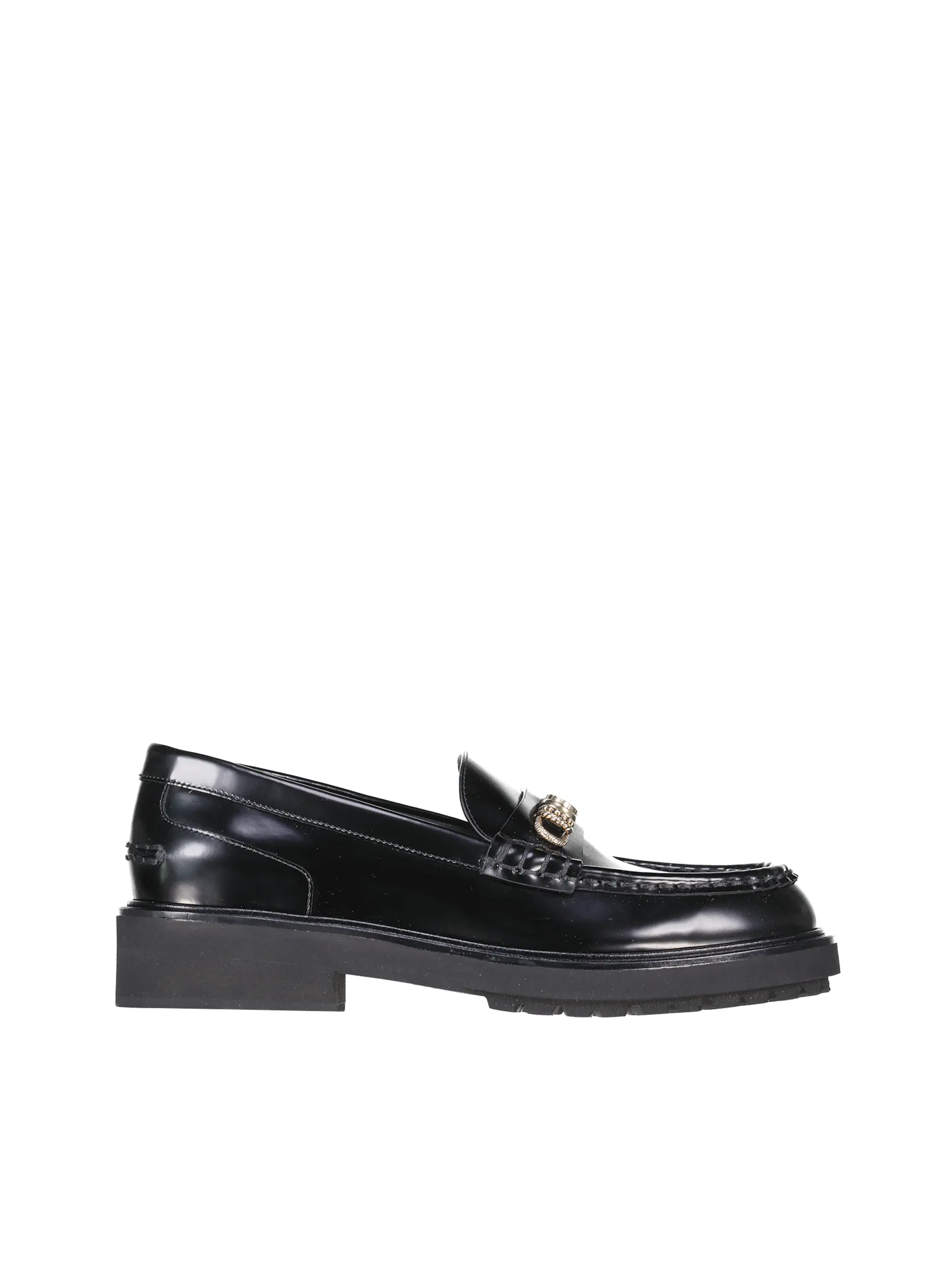 Loafer 'Subtle Shine' aus Glattleder - Artikel Vorderseite - Farbe: Schwarz