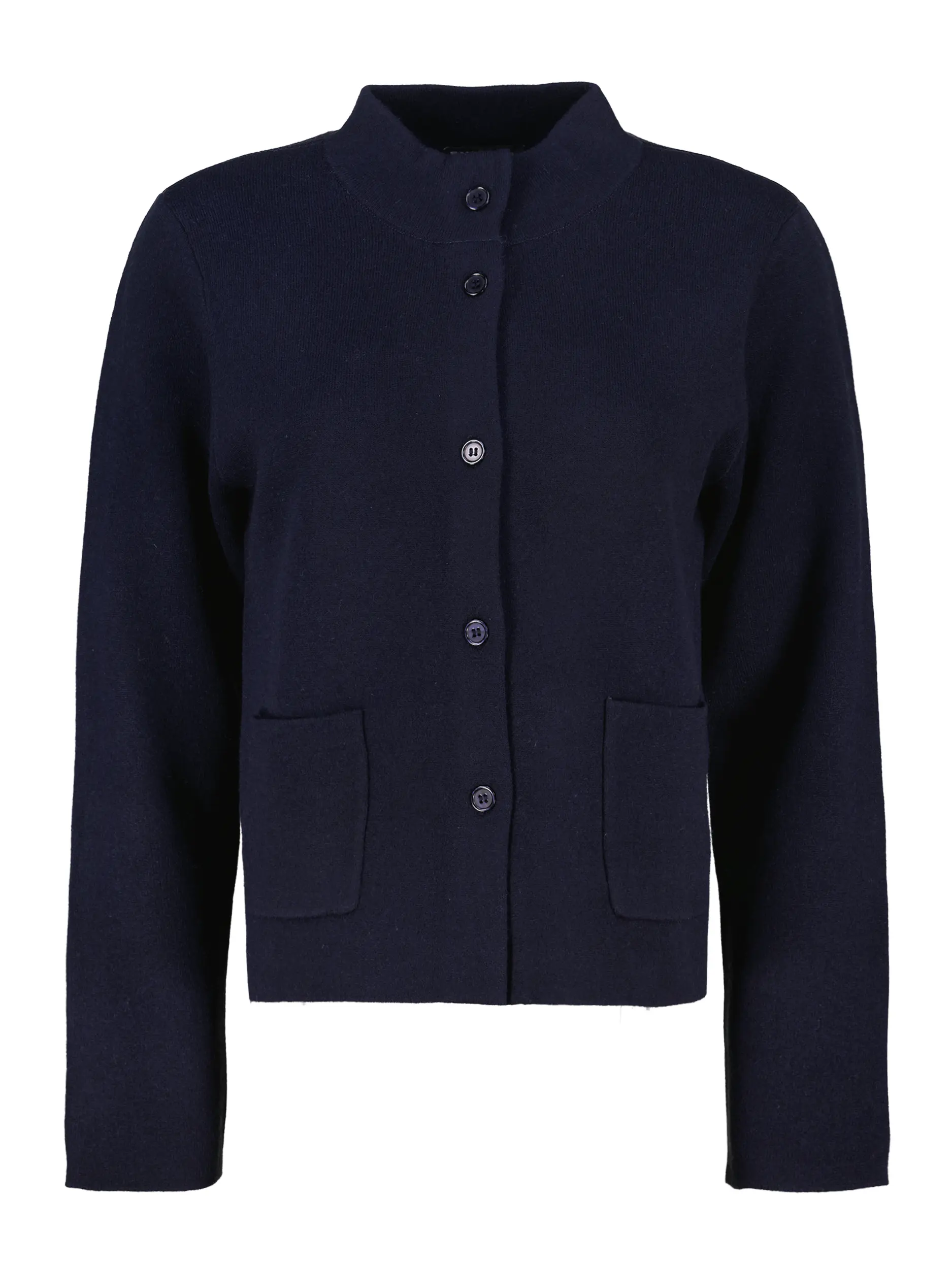 Strickjacke aus Wolle - Artikel Vorderseite - Farbe: Blau