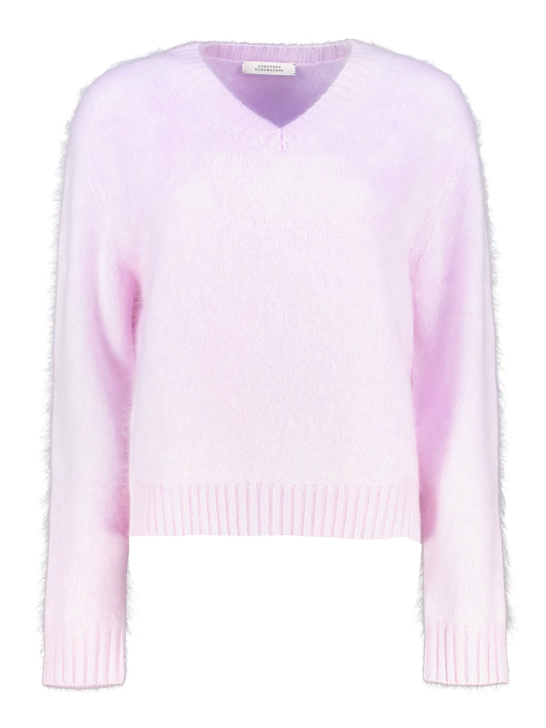 Pullover 'Fluffy Statements' aus Wolle langarm - Artikel Vorderseite - Farbe: Rosa&Pink