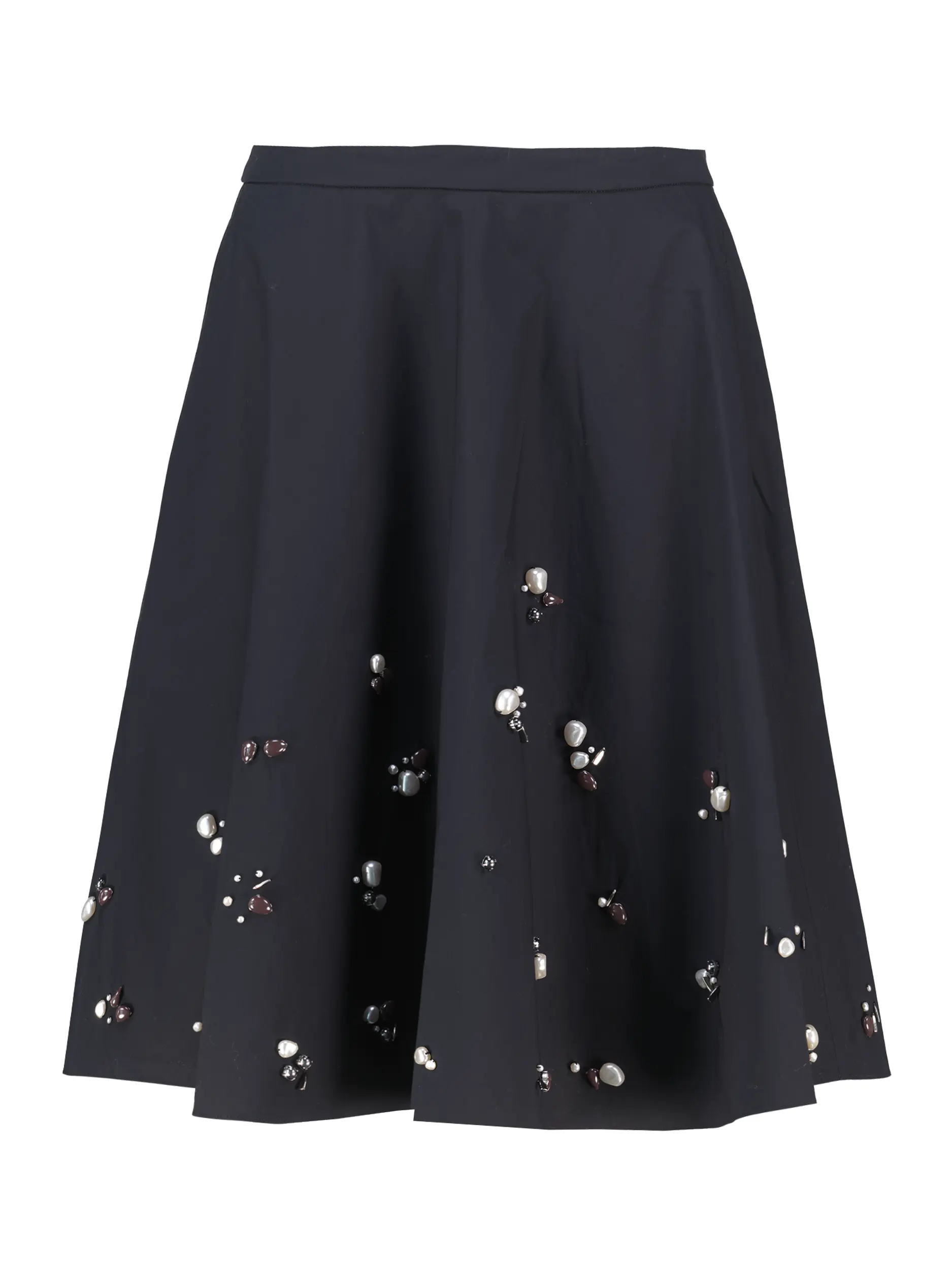 Mini Tellerrock 'Poplin Power' - Artikel Vorderseite - Farbe: Schwarz