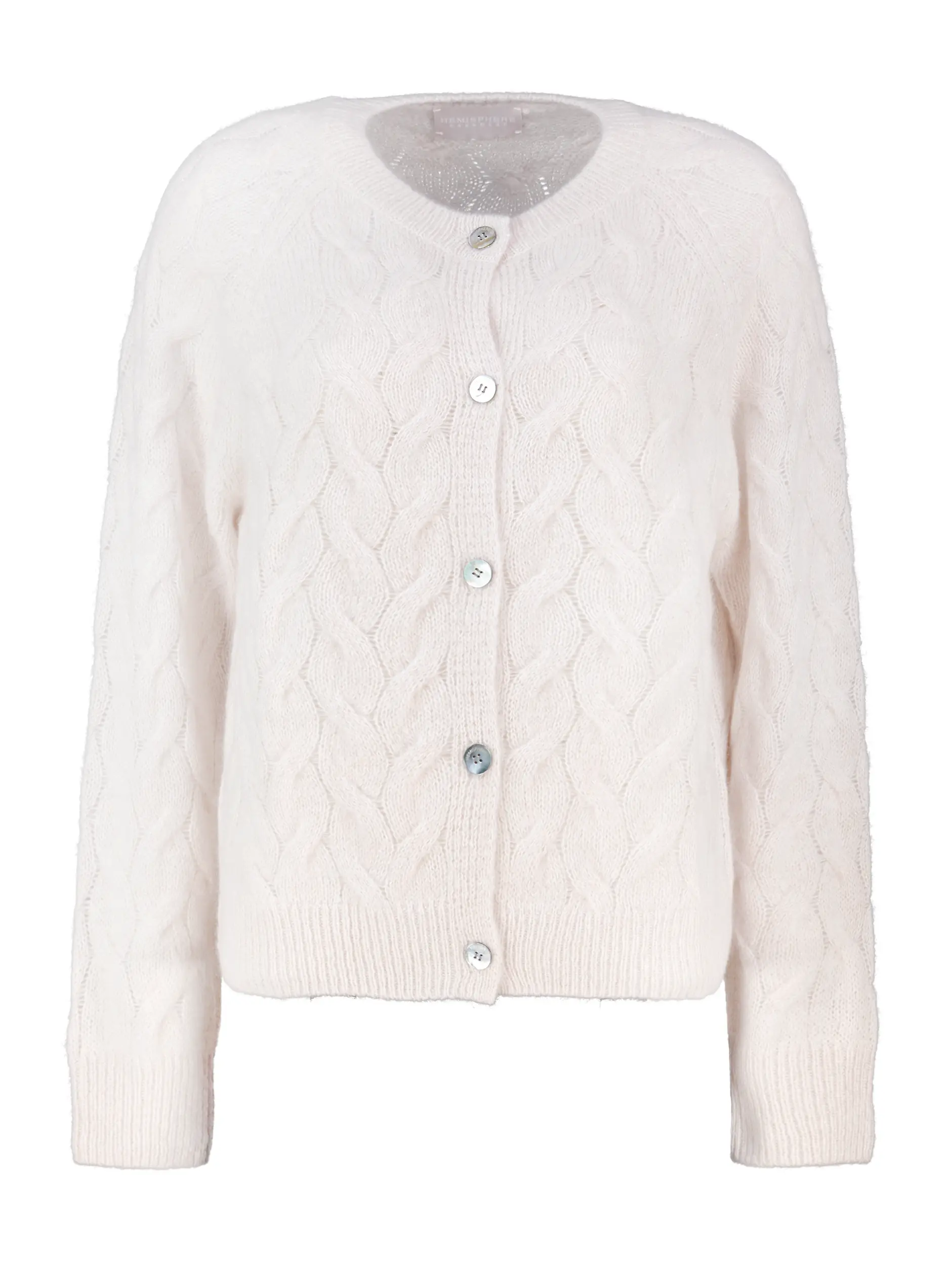 Strickjacke aus Kaschmir - Artikel Vorderseite - Farbe: Beige