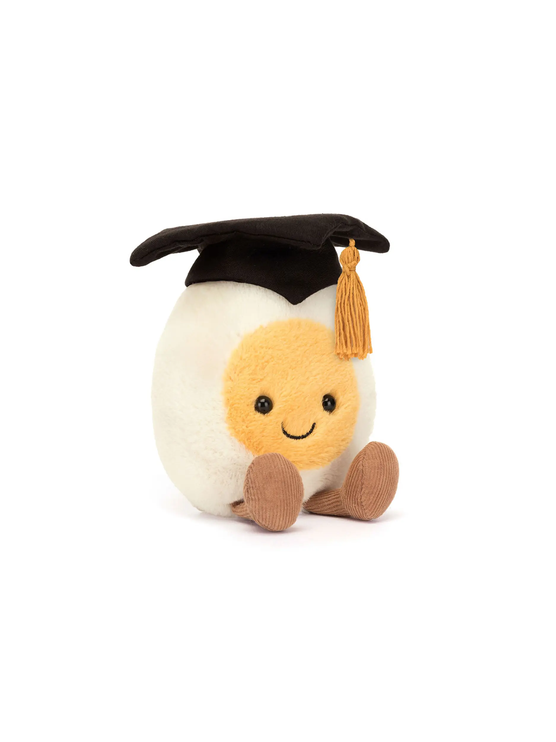 Jellycat-Stofftier 'Amuseables Boiled Egg Graduation' - Artikel Vorderseite - Farbe: Creme