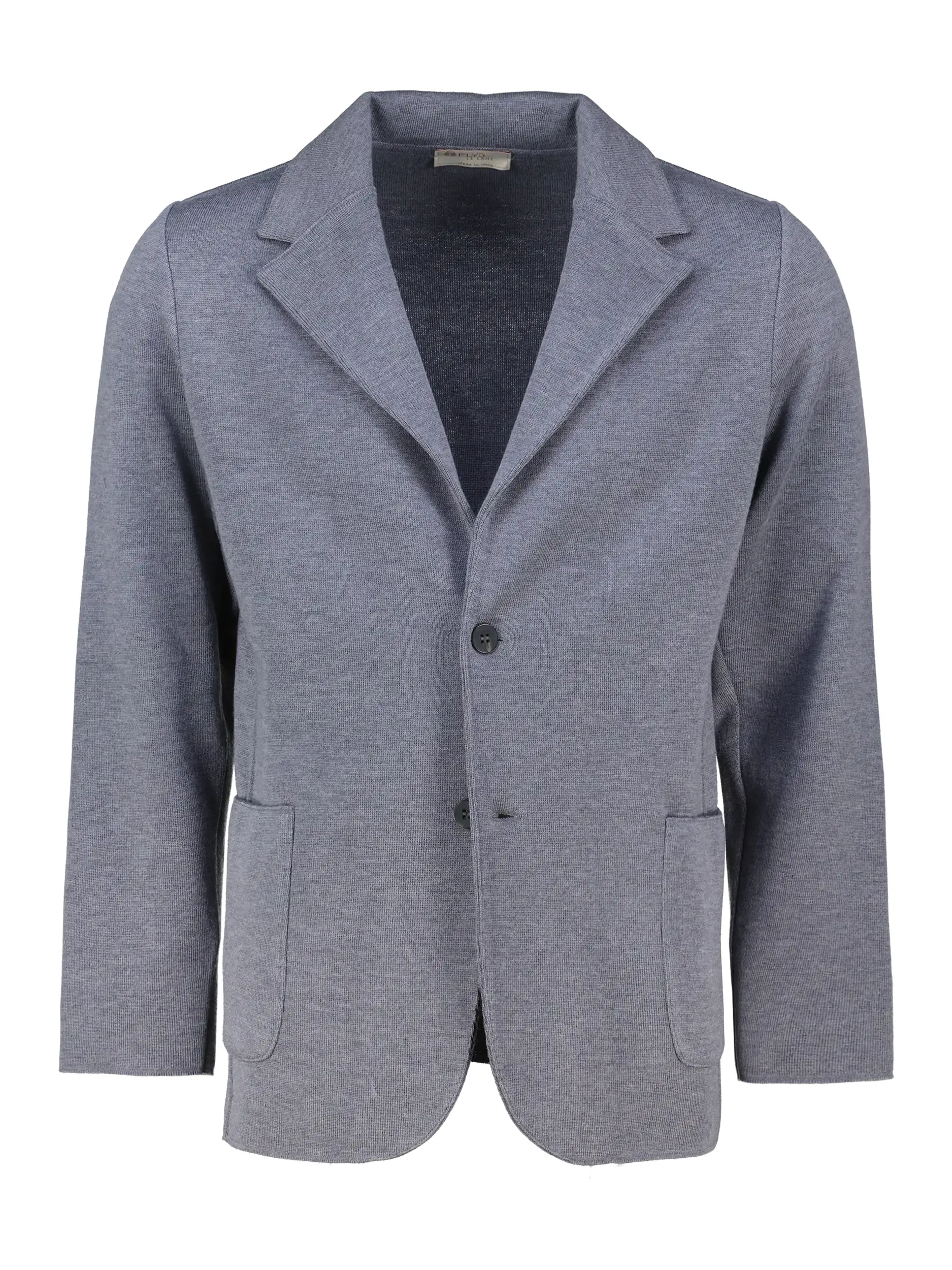 Stricksakko aus Wolle - Artikel Vorderseite - Farbe: Grau