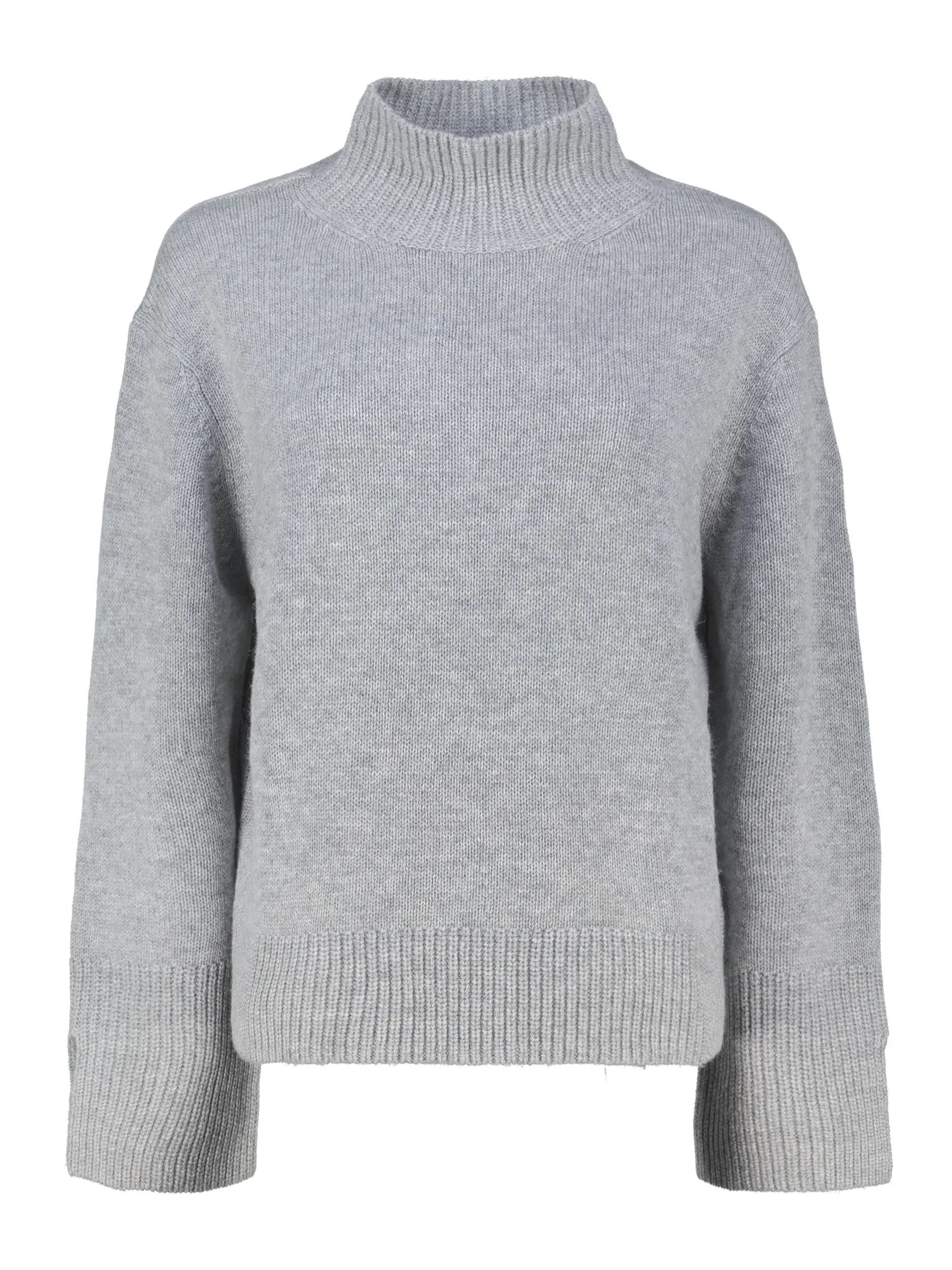 Pullover aus Wolle langarm - Artikel Vorderseite - Farbe: Grau