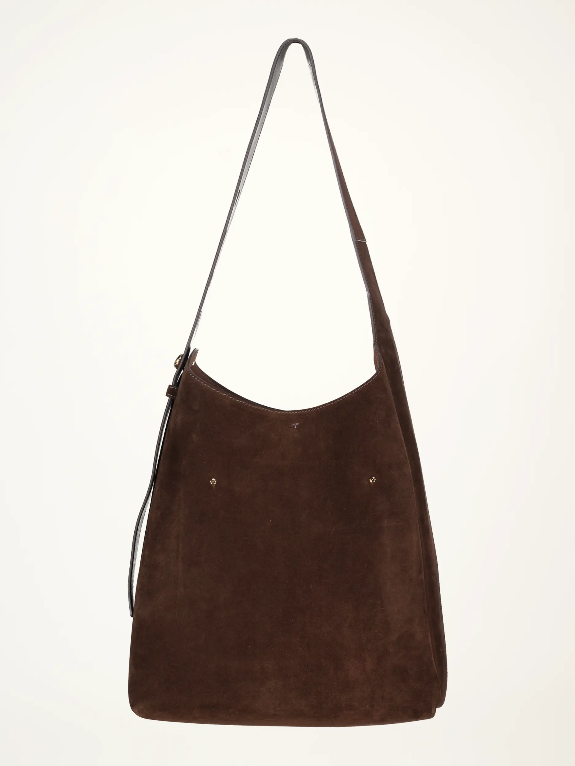 Tasche 'Romy' aus Wildleder - Artikel Rückseite - Farbe: Braun