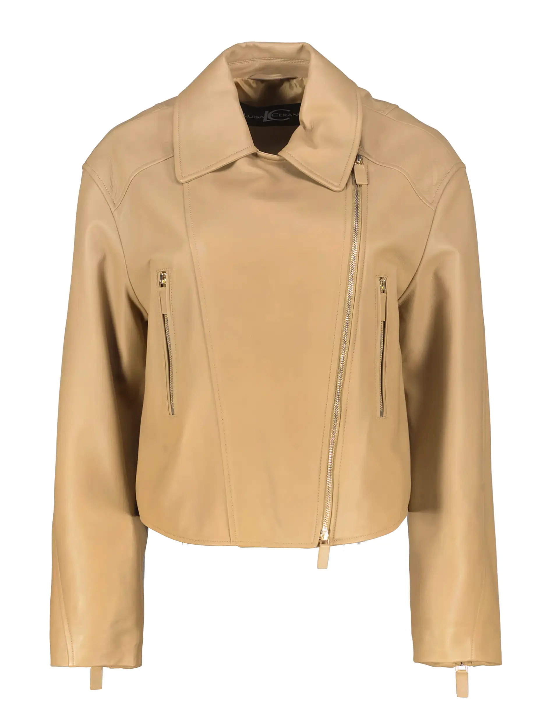 Lederjacke - Artikel Vorderseite - Farbe: Braun