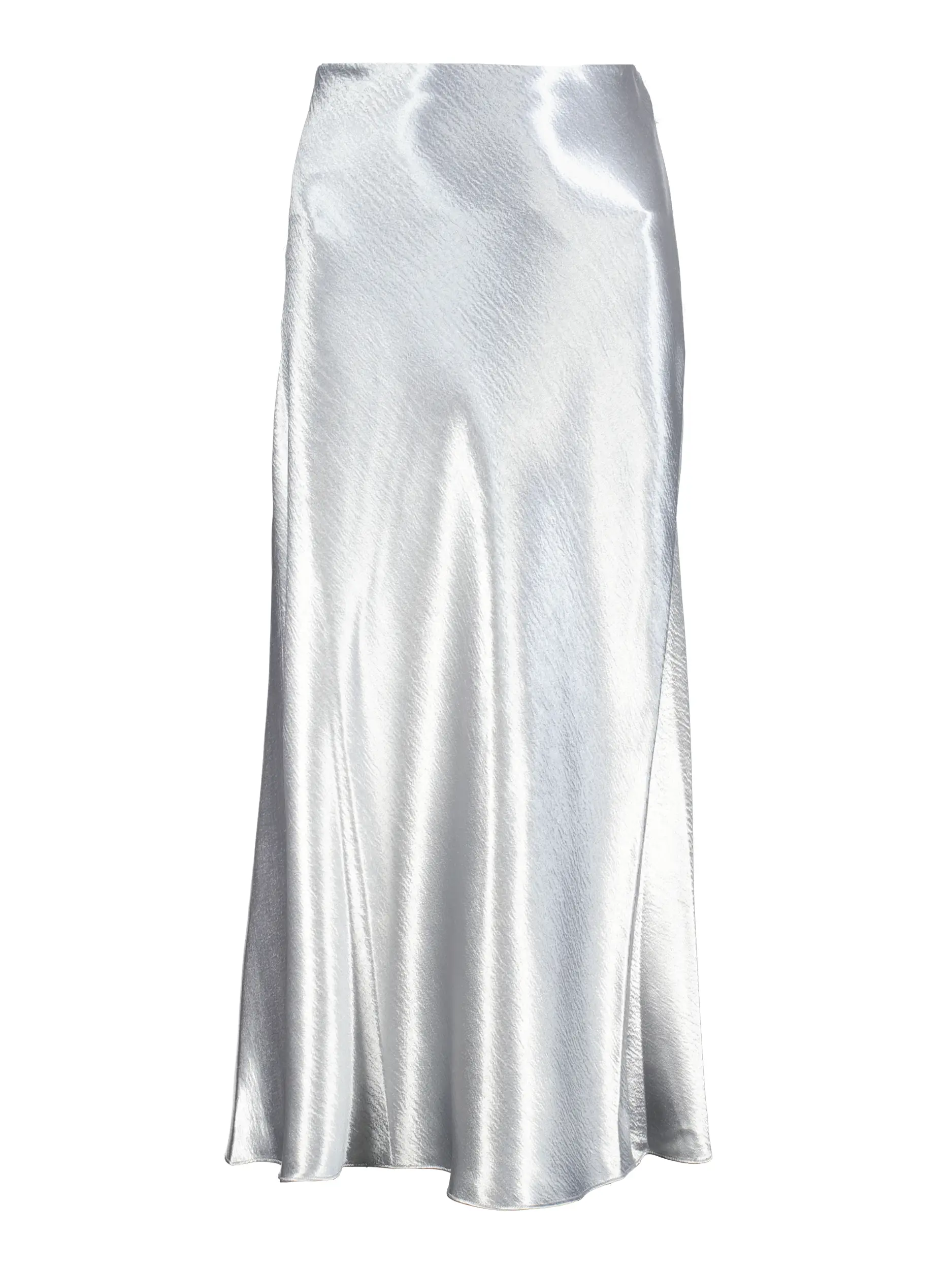 Midi Satinrock - Artikel Vorderseite - Farbe: Grau