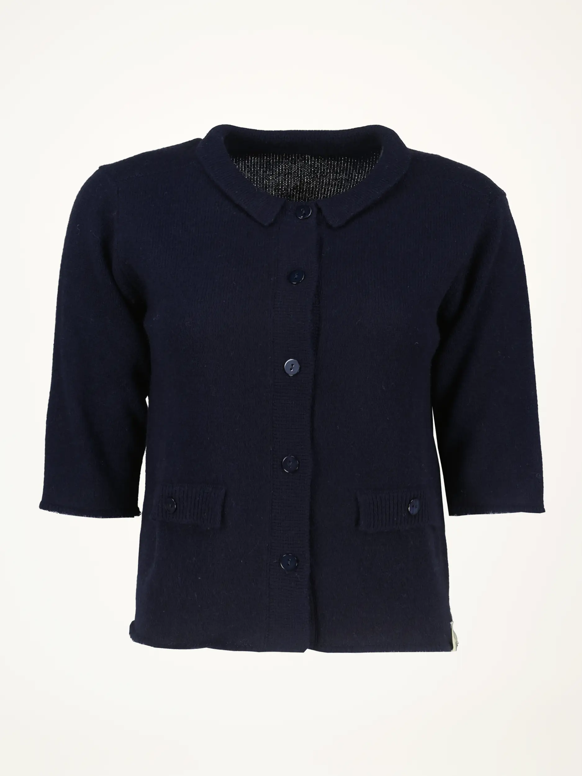 Strickjacke aus Kaschmir Mix - Artikelansicht - Farbe: Blau