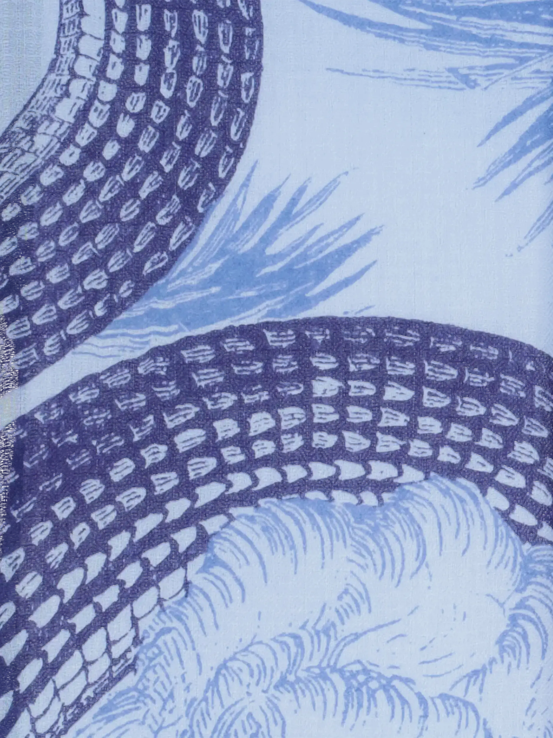 Kaschmirschal 'Square' - Artikel weitere Detailansicht 1 - Farbe: Blau