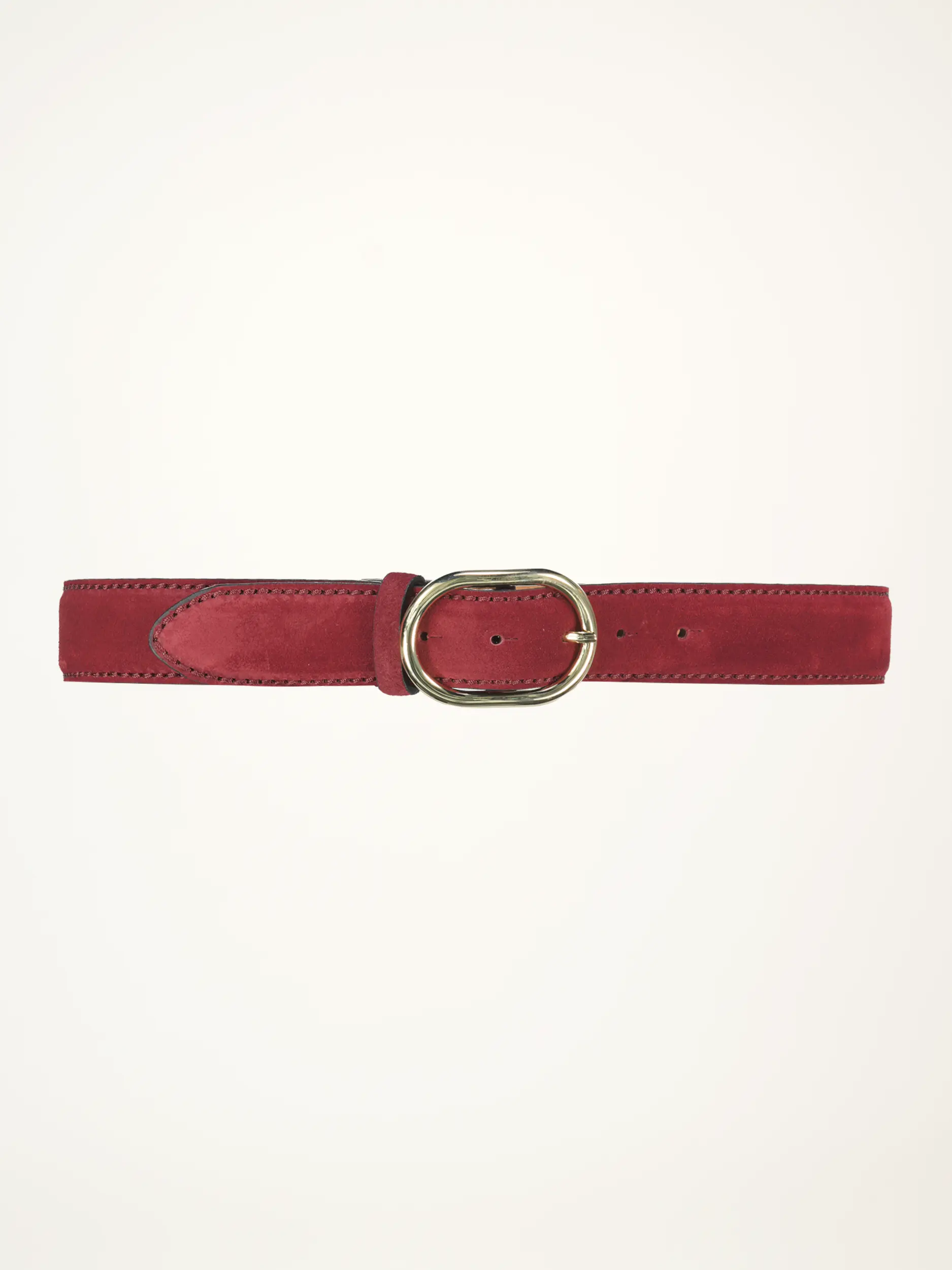Gürtel aus Veloursleder - Artikelansicht - Farbe: Rot