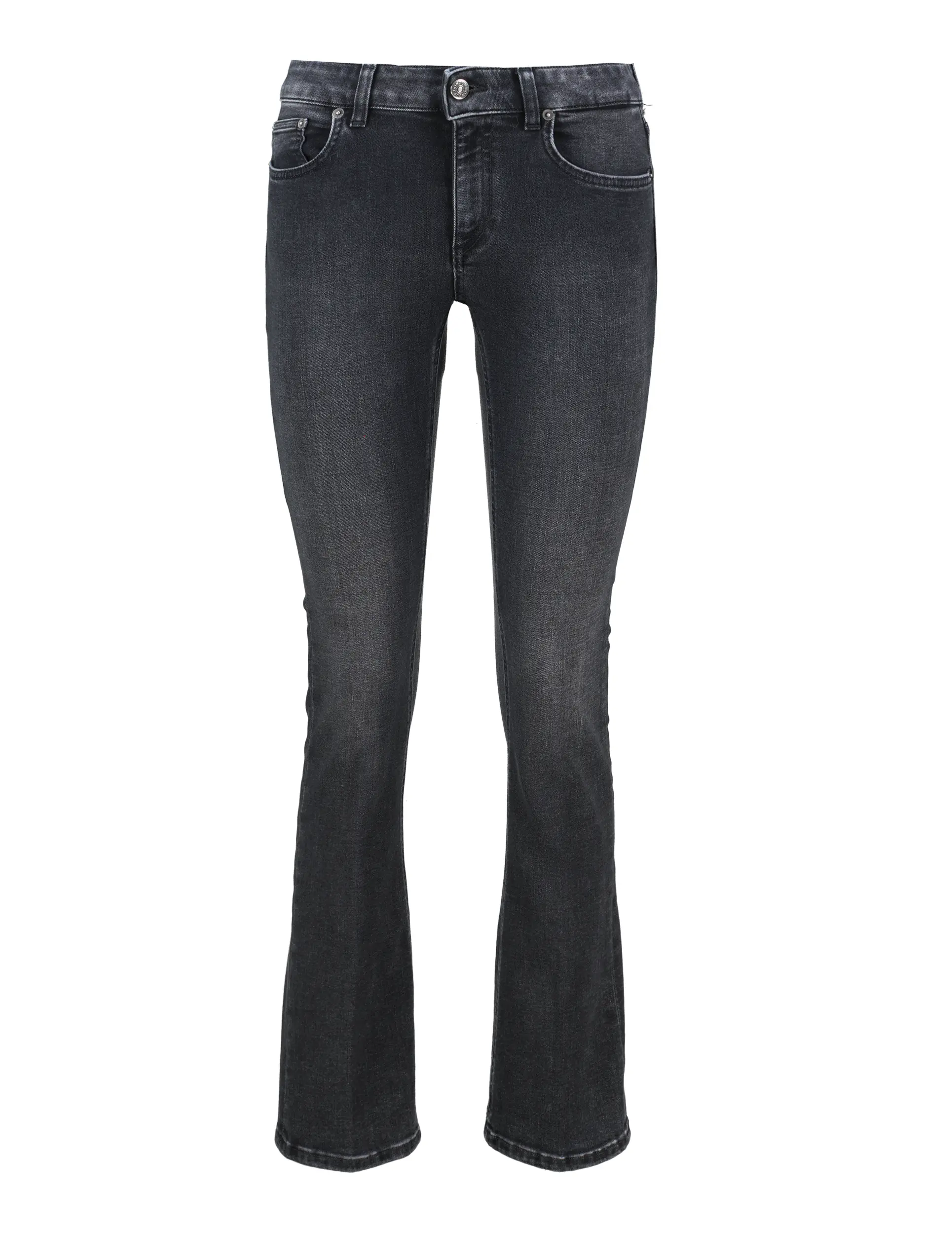 Low Rise Bootcut Jeans 'Batz' - Artikel Vorderseite - Farbe: Grau