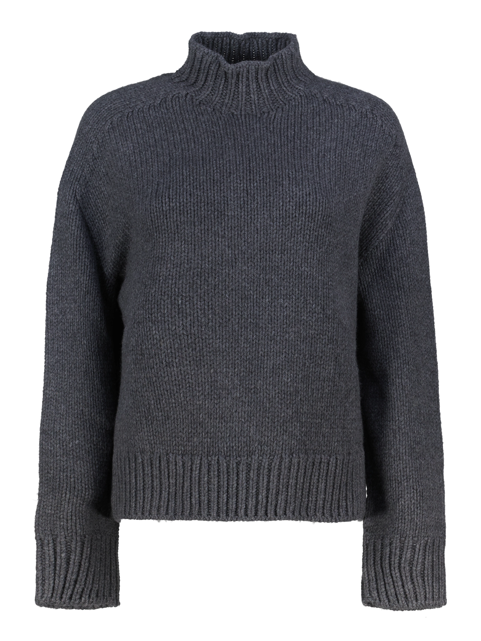 Pullover 'Faye' aus Woll-Mix langarm - Artikel Vorderseite - Farbe: Grau