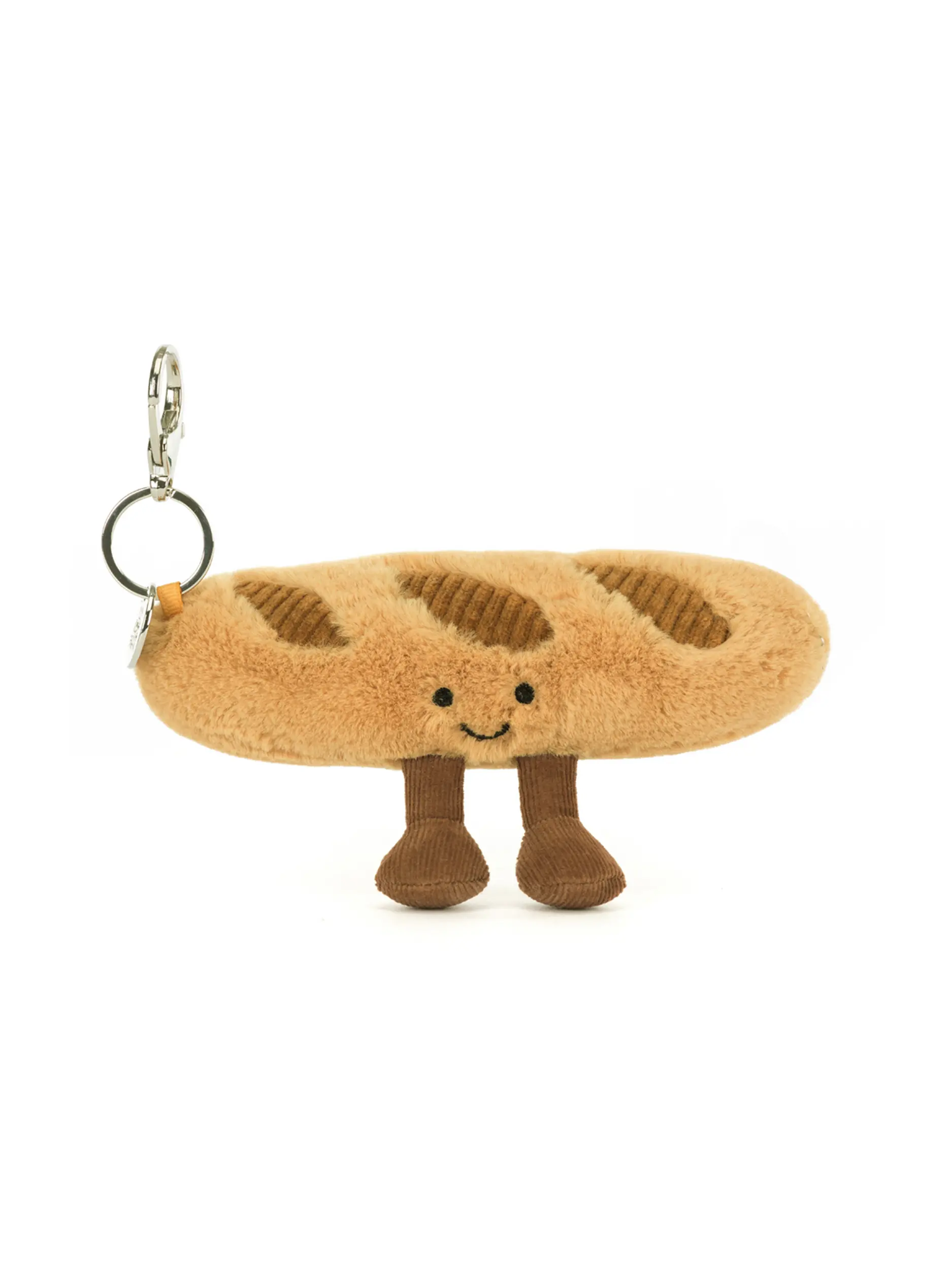 Jellycat-Anhänger 'Amuseables Baguette Bag Charm' - Artikel Vorderseite - Farbe: Braun