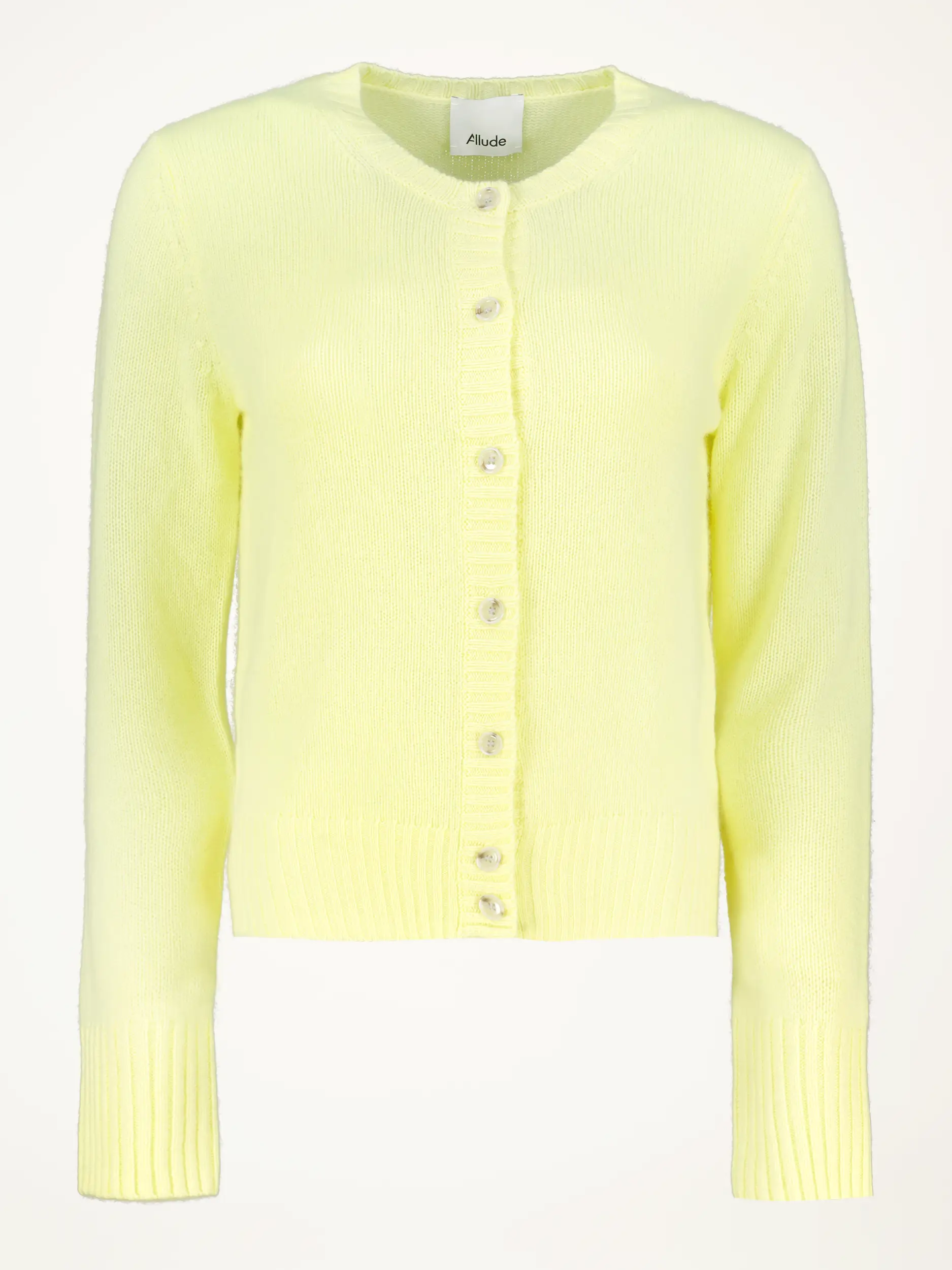 Strickjacke aus Kaschmir  - Artikelansicht - Farbe: Gelb