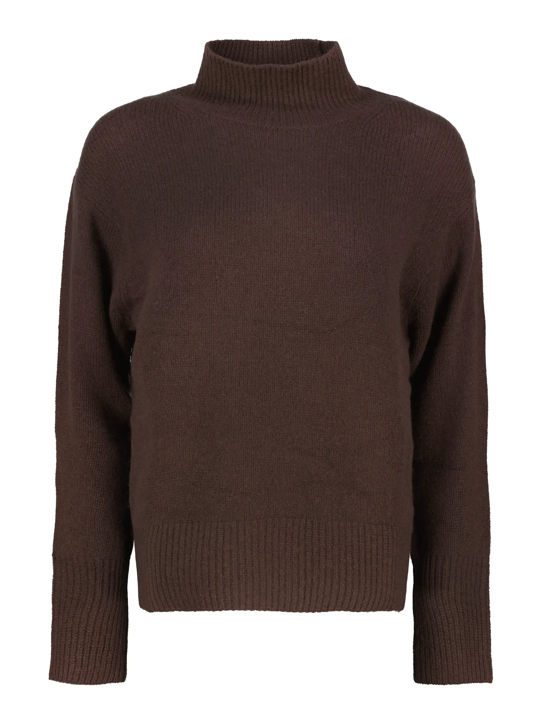 Pullover aus Wolle langarm - Artikel Vorderseite - Farbe: Braun
