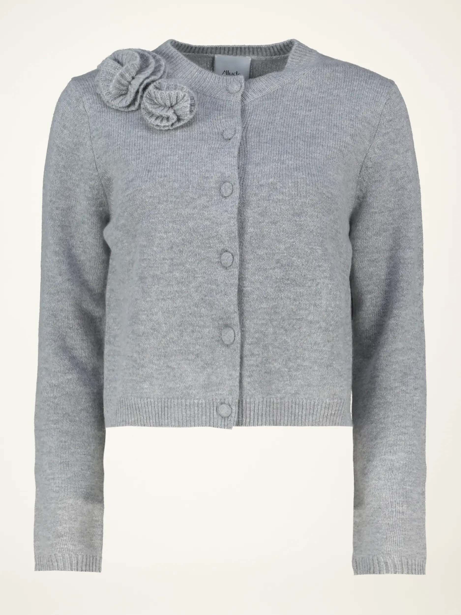 Strickjacke aus Wolle - Artikelansicht - Farbe: Grau