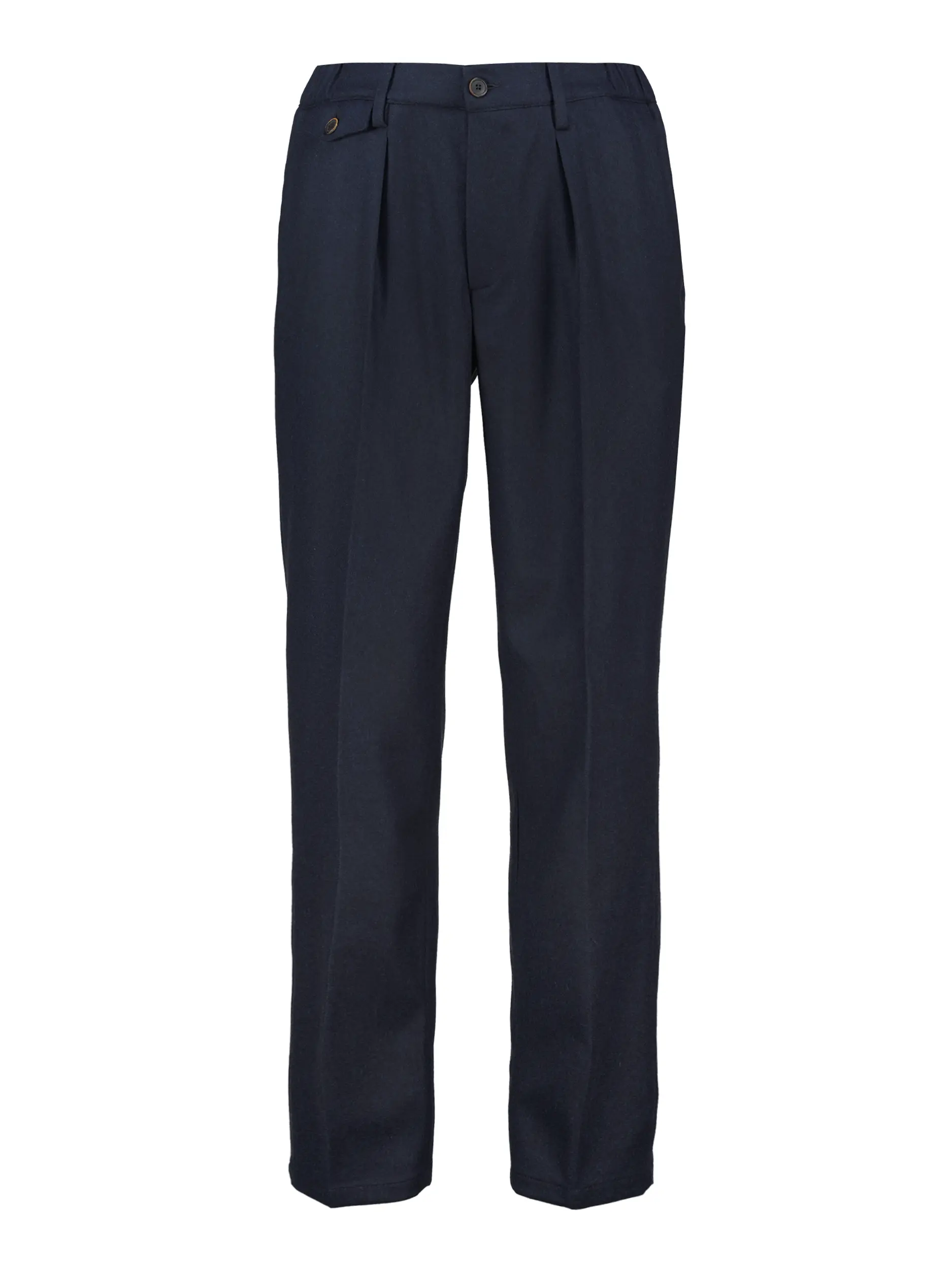 Bundfaltenhose aus Woll-Mix - Artikel Vorderseite - Farbe: Blau