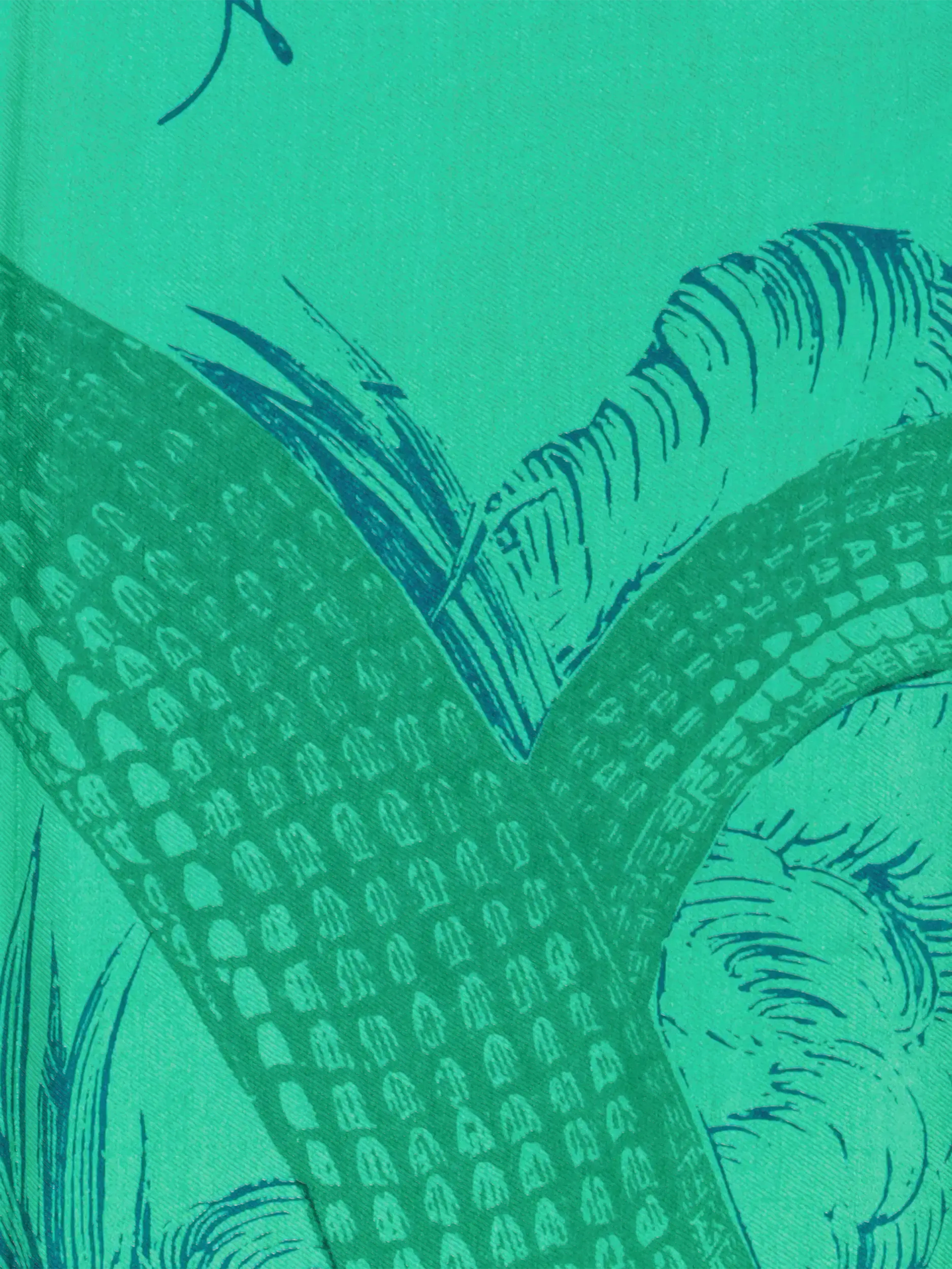 Tuch 'Garden Eden' aus Seide - Artikel weitere Detailansicht 1 - Farbe: Grün