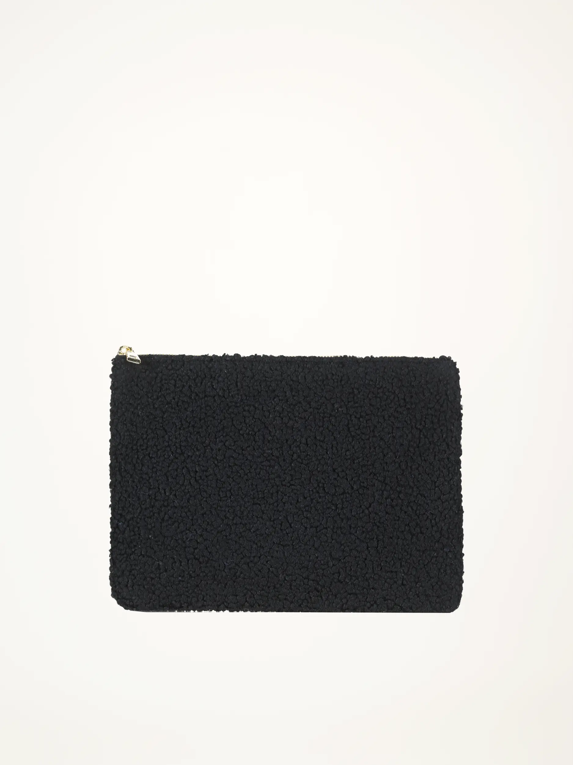 Tasche aus Teddyfell - Artikelansicht - Farbe: Schwarz Tasche aus Teddyfell - Artikelansicht - Farbe: Schwarz