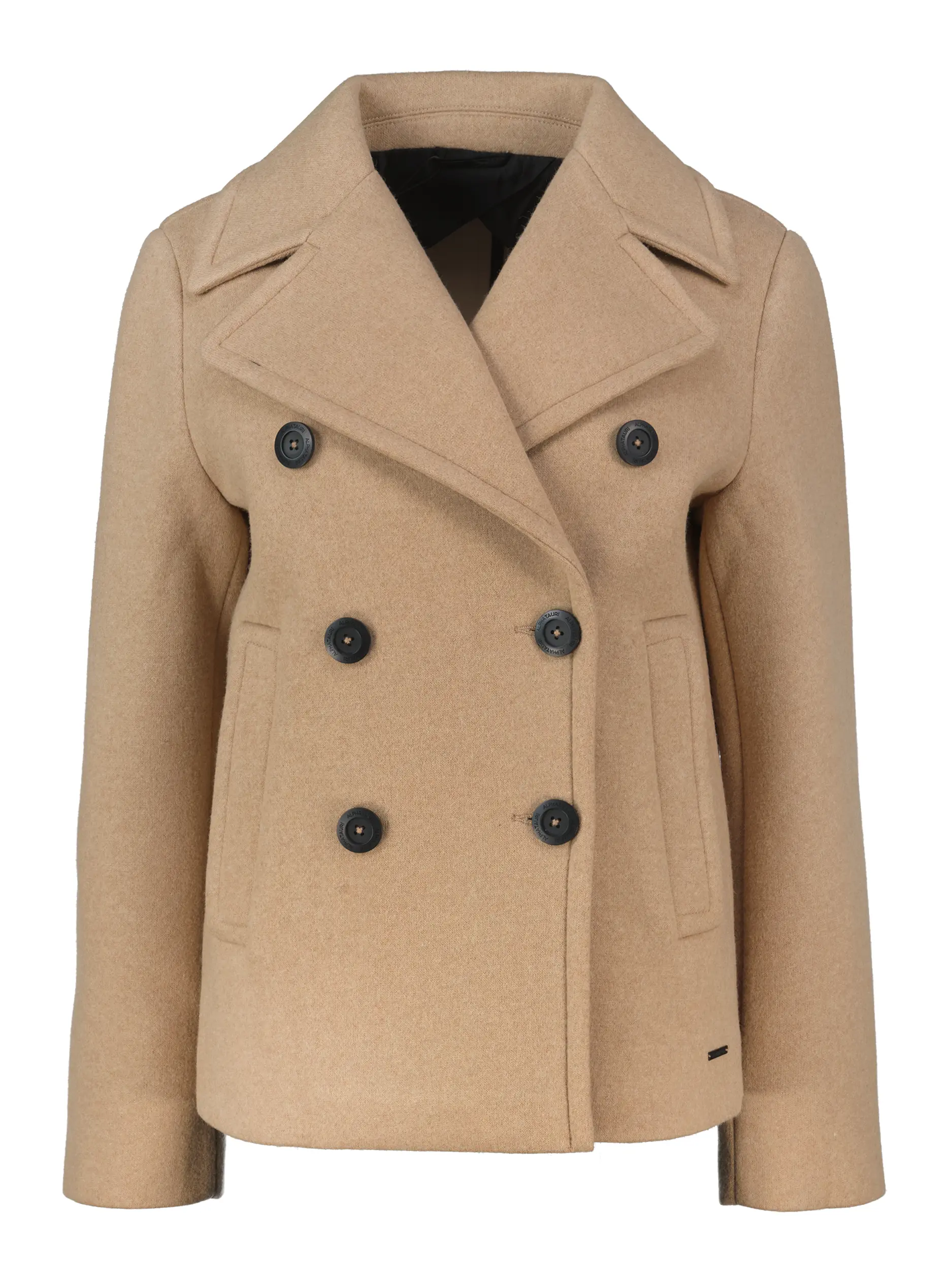 Cabanjacke aus Woll-Mix - Artikel Vorderseite - Farbe: Braun