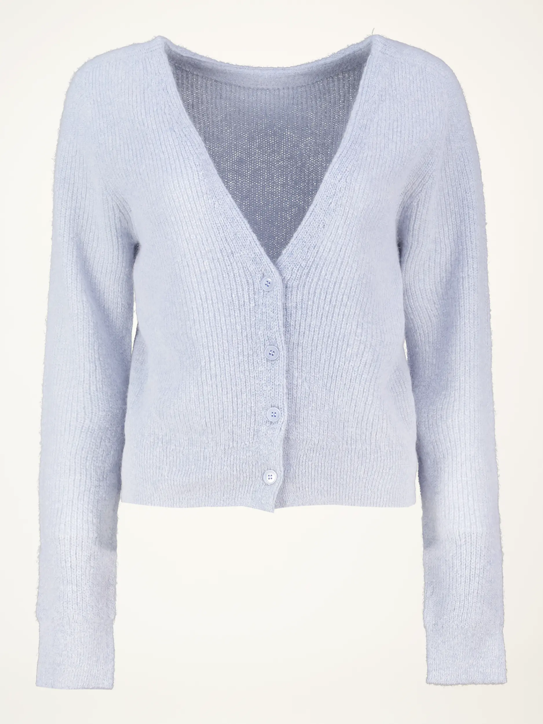 Strickjacke 'Gertija' langarm - Artikelansicht - Farbe: Blau