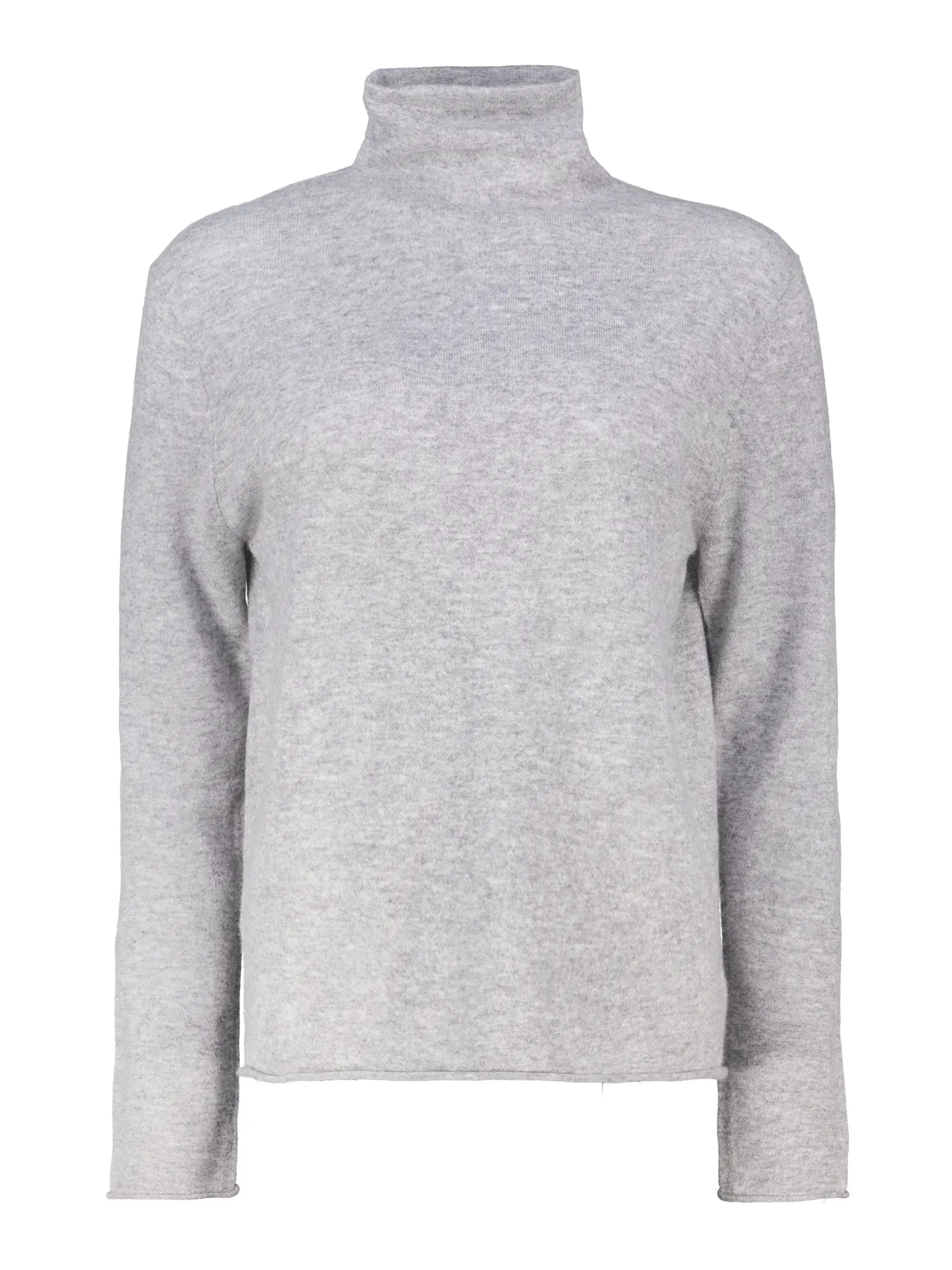 Rollkragenpullover aus Kaschmir langarm - Artikel Vorderseite - Farbe: Grau