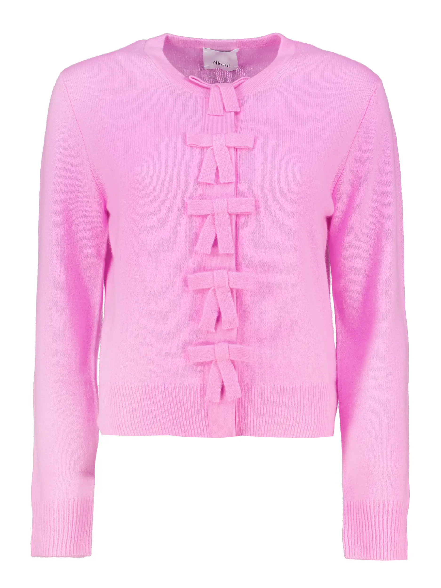 Strickjacke aus Kaschmir - Artikel Vorderseite - Farbe: Rosa&Pink