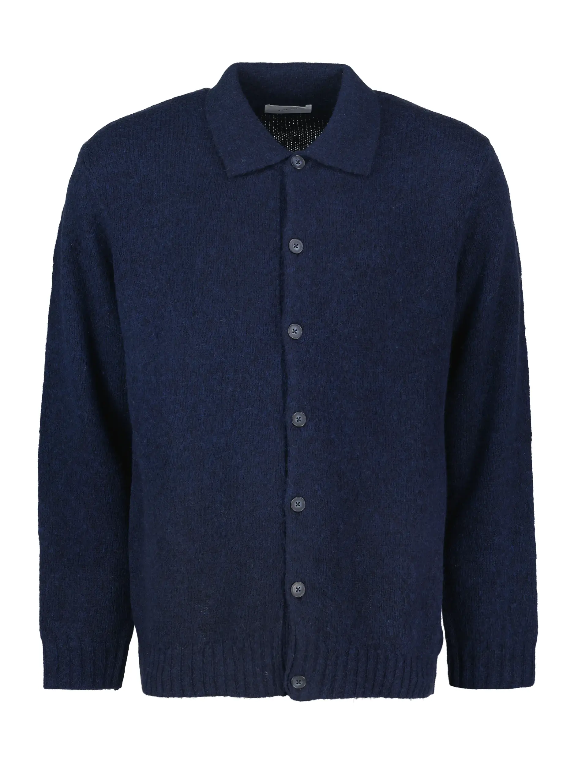 Strickjacke 'Lee' aus Merinowoll-Mix - Artikel Vorderseite - Farbe: Blau