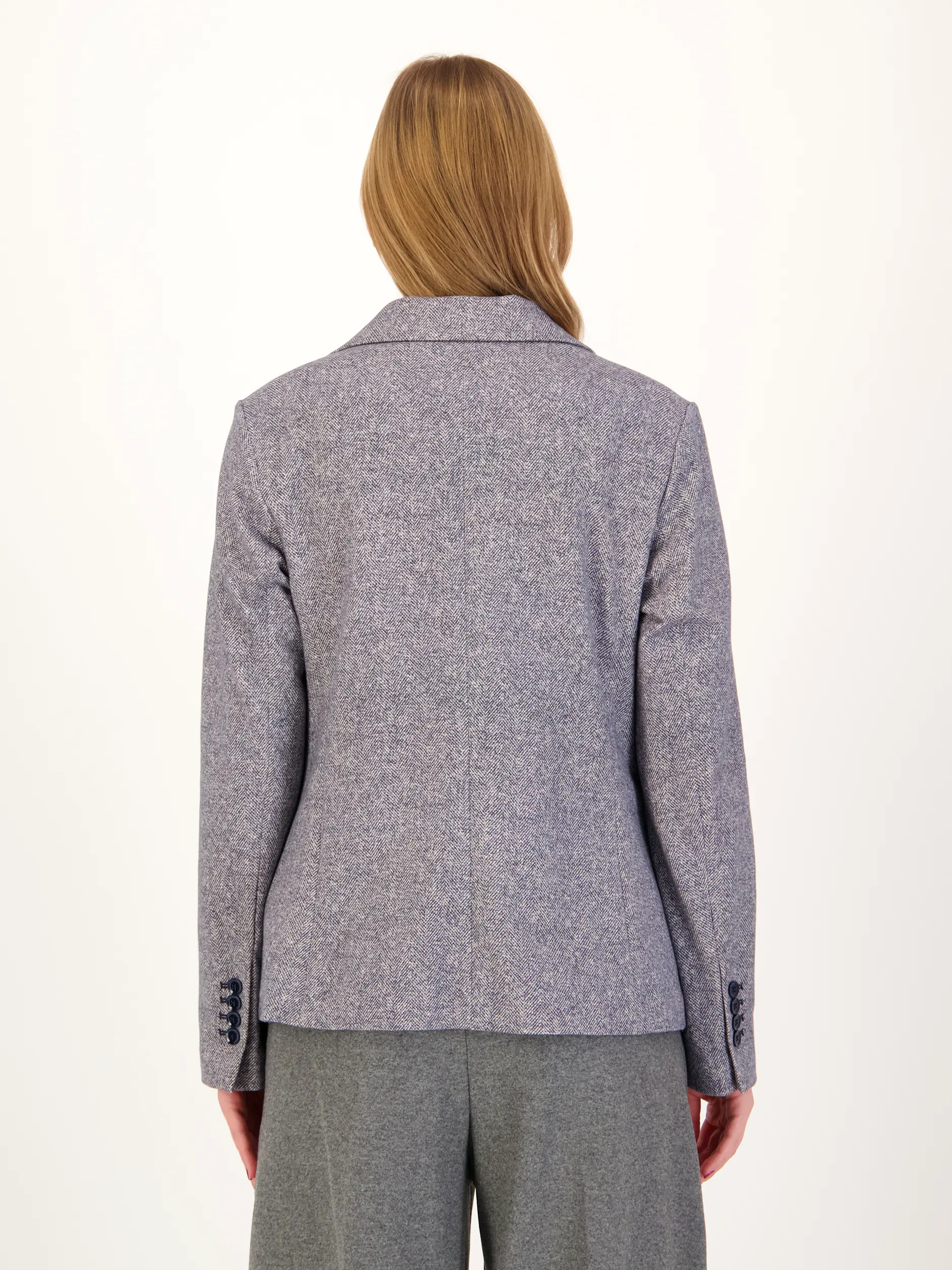 Blazer  - Artikel Rückseite getragen von einem Modell - Farbe: Blau