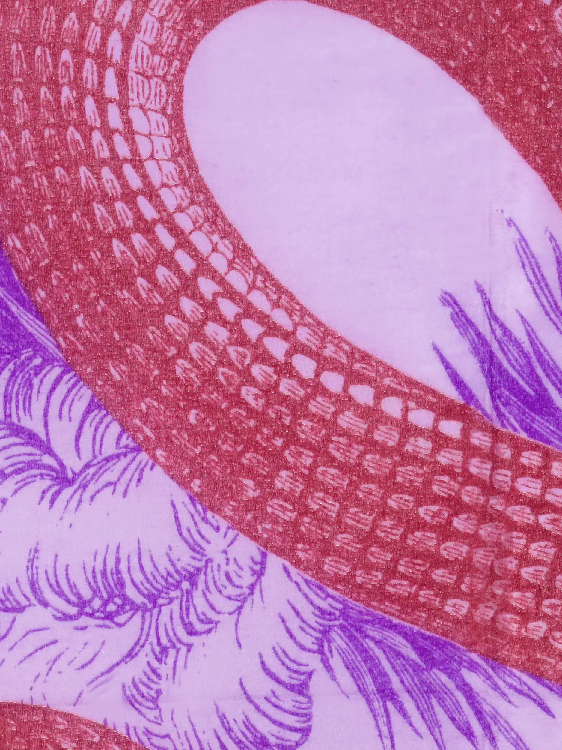 Kaschmirschal 'Garden Eden' - Artikel weitere Detailansicht 1 - Farbe: Violett