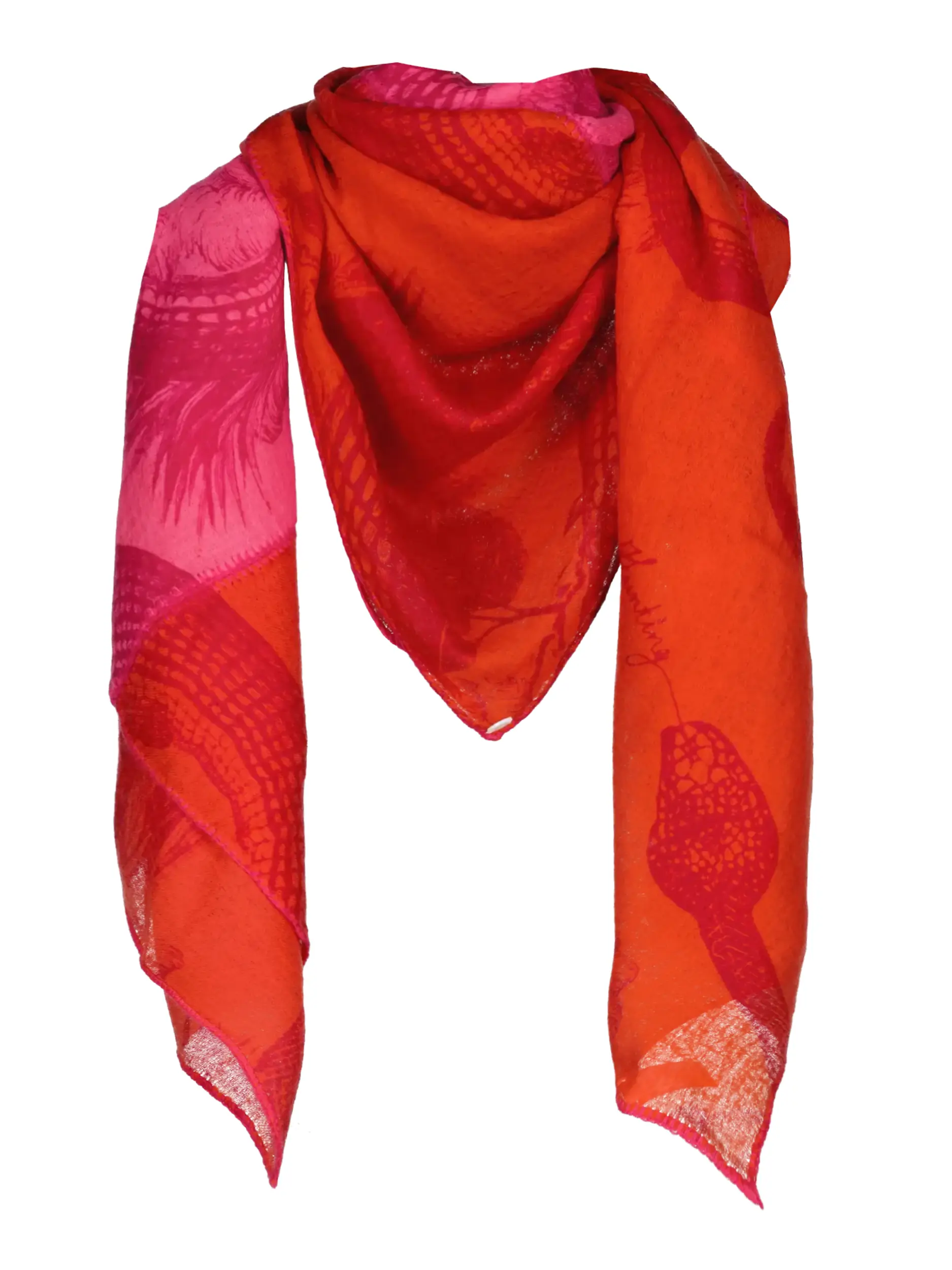 Kaschmirschal - Artikel Vorderseite - Farbe: Rosa&Pink