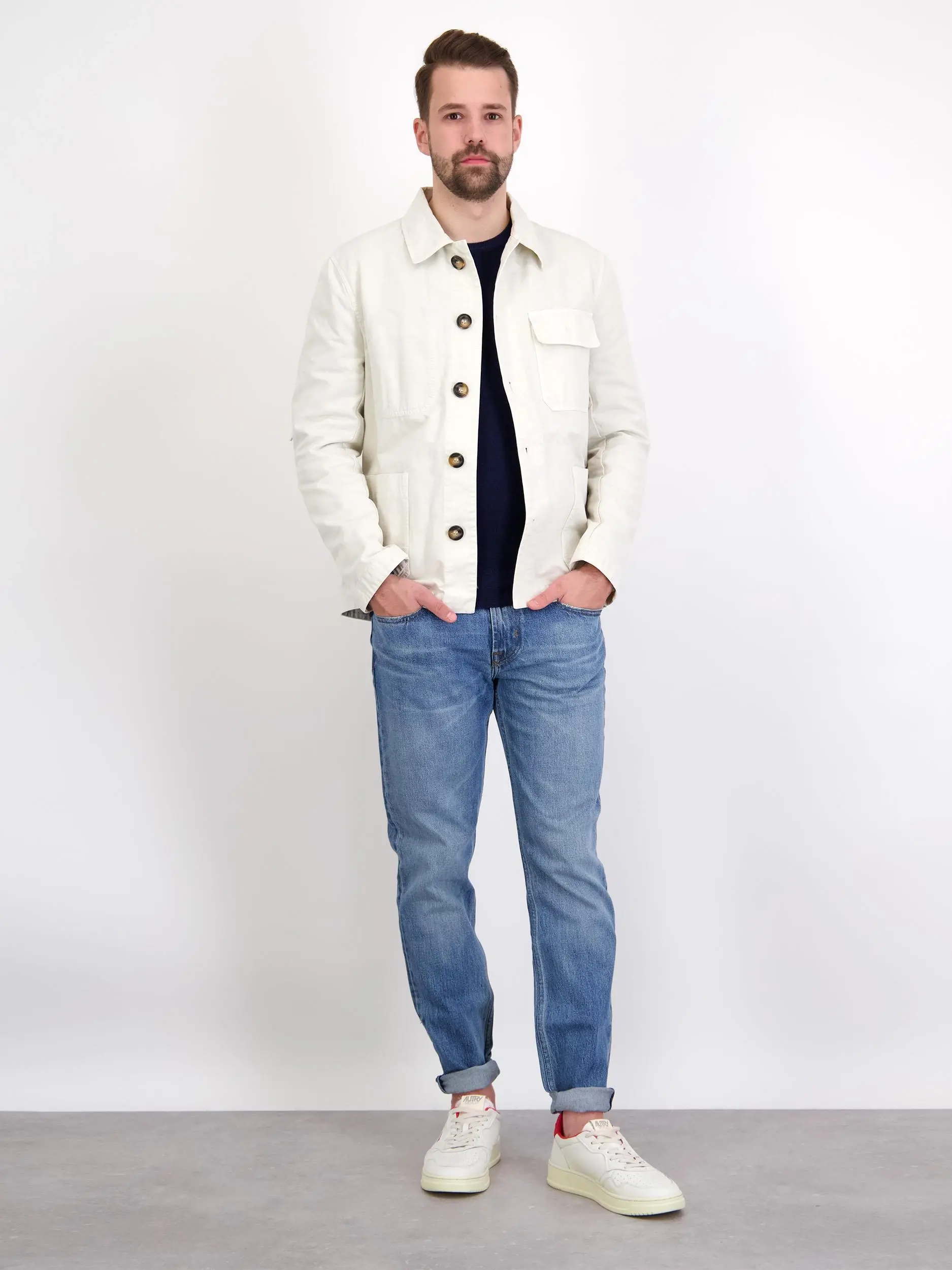 Overshirt 'Mustang' - Artikelansicht - Farbe: Beige
