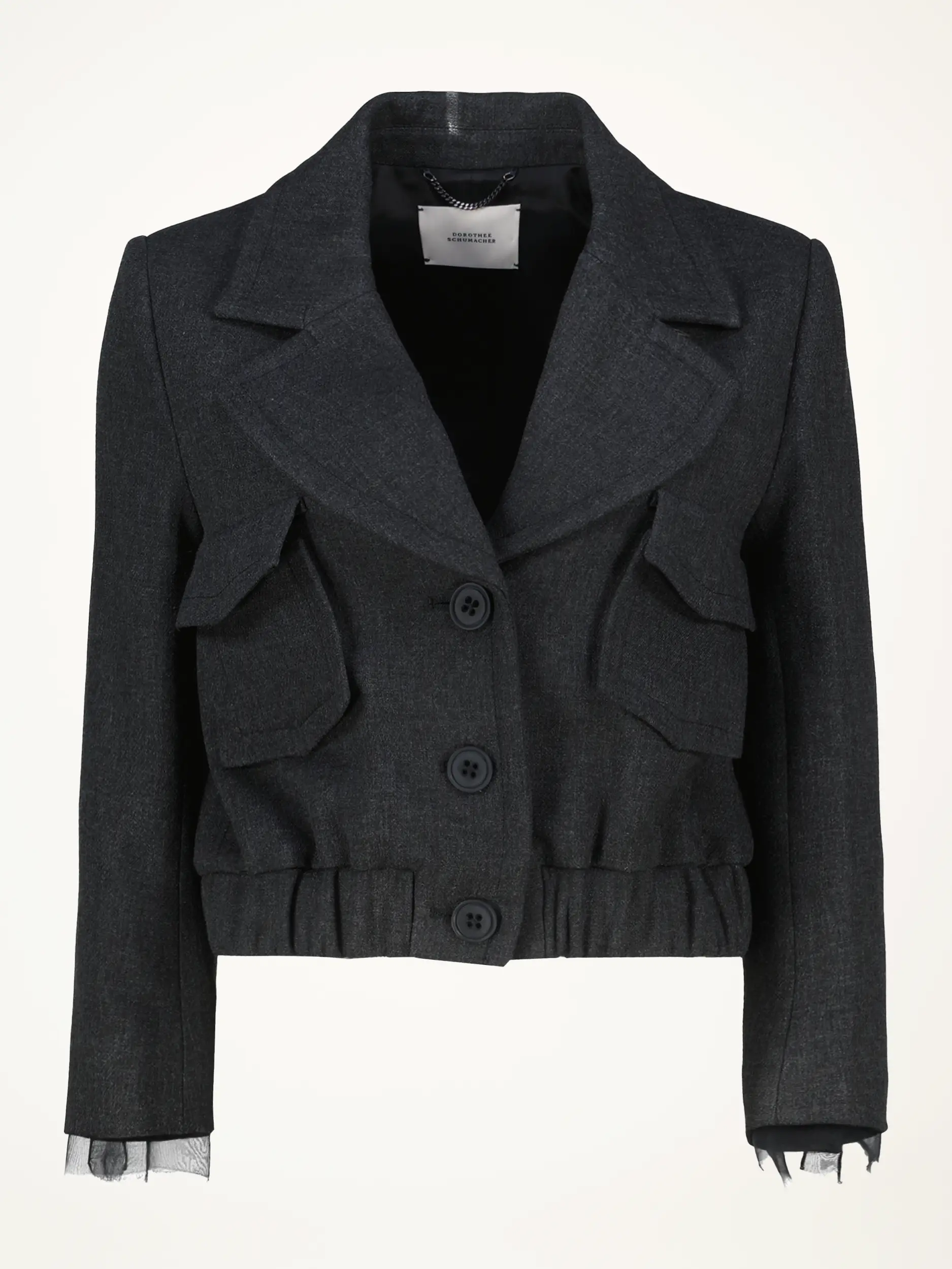 Jacke 'Layered Coolness' - Artikelansicht - Farbe: Grau