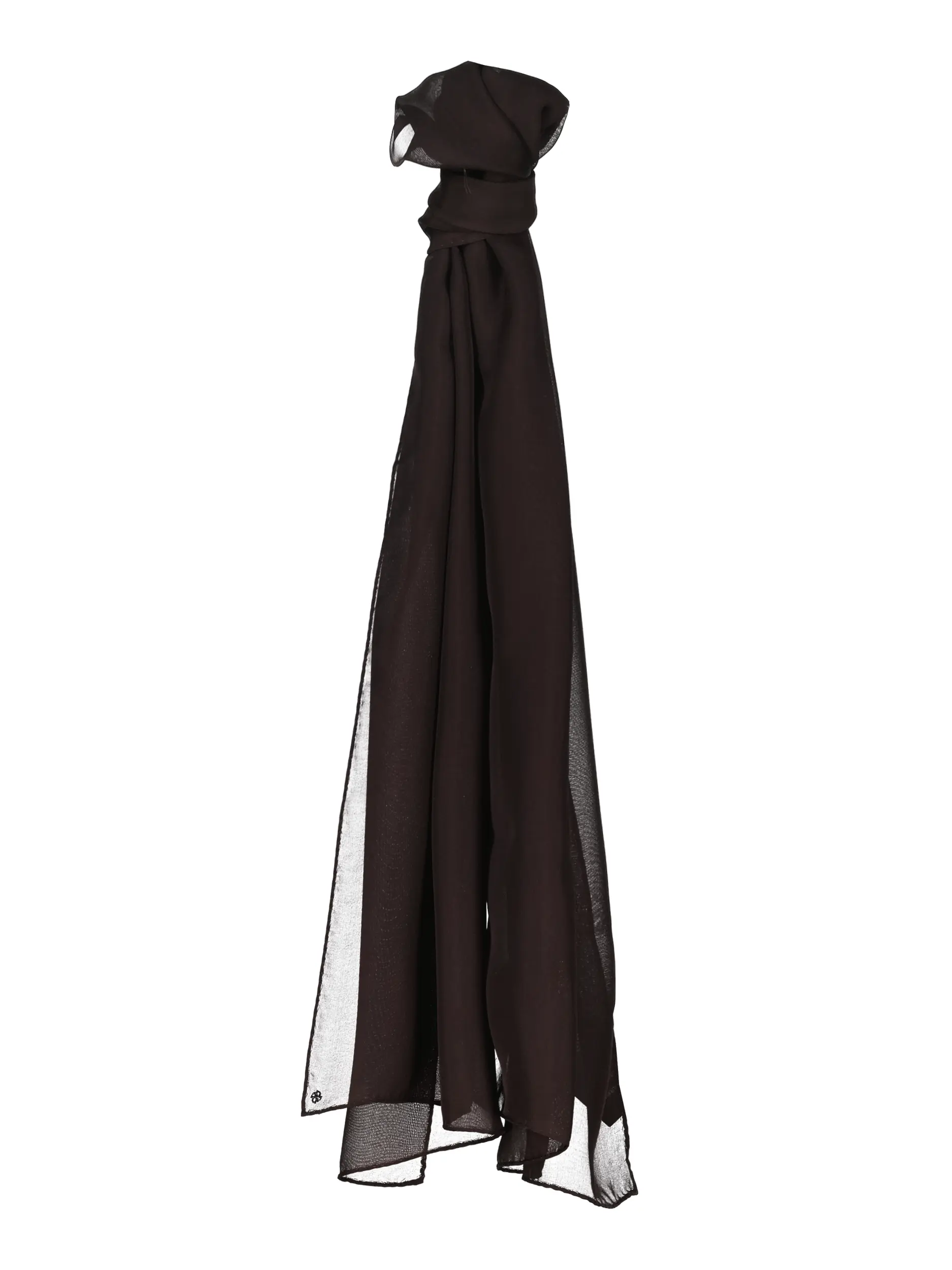 Seidentuch 'Sheer Lightness Scarf' - Artikel Vorderseite - Farbe: Braun