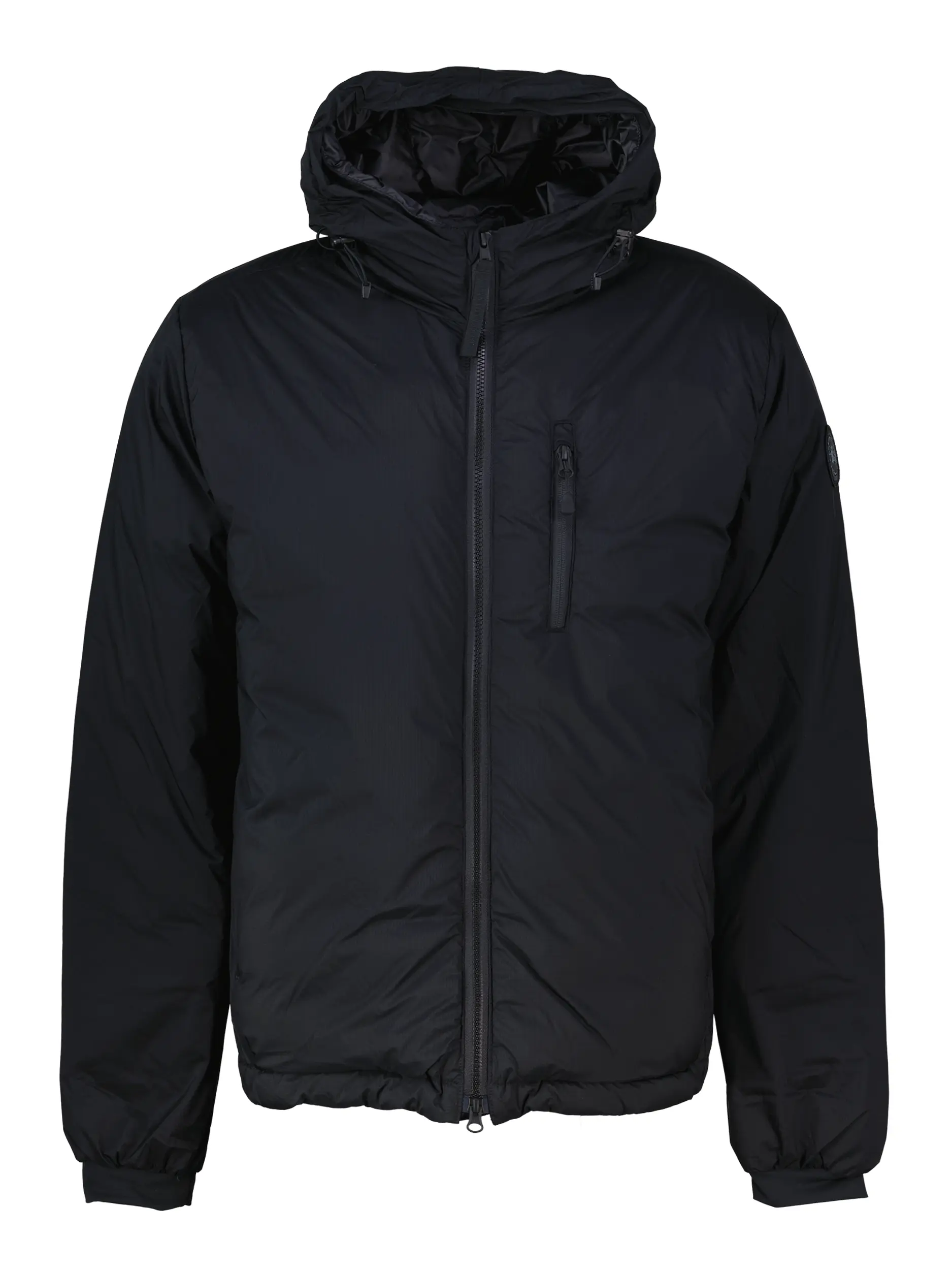 Daunenjacke 'Lodgehoody' - Artikel Vorderseite - Farbe: Schwarz