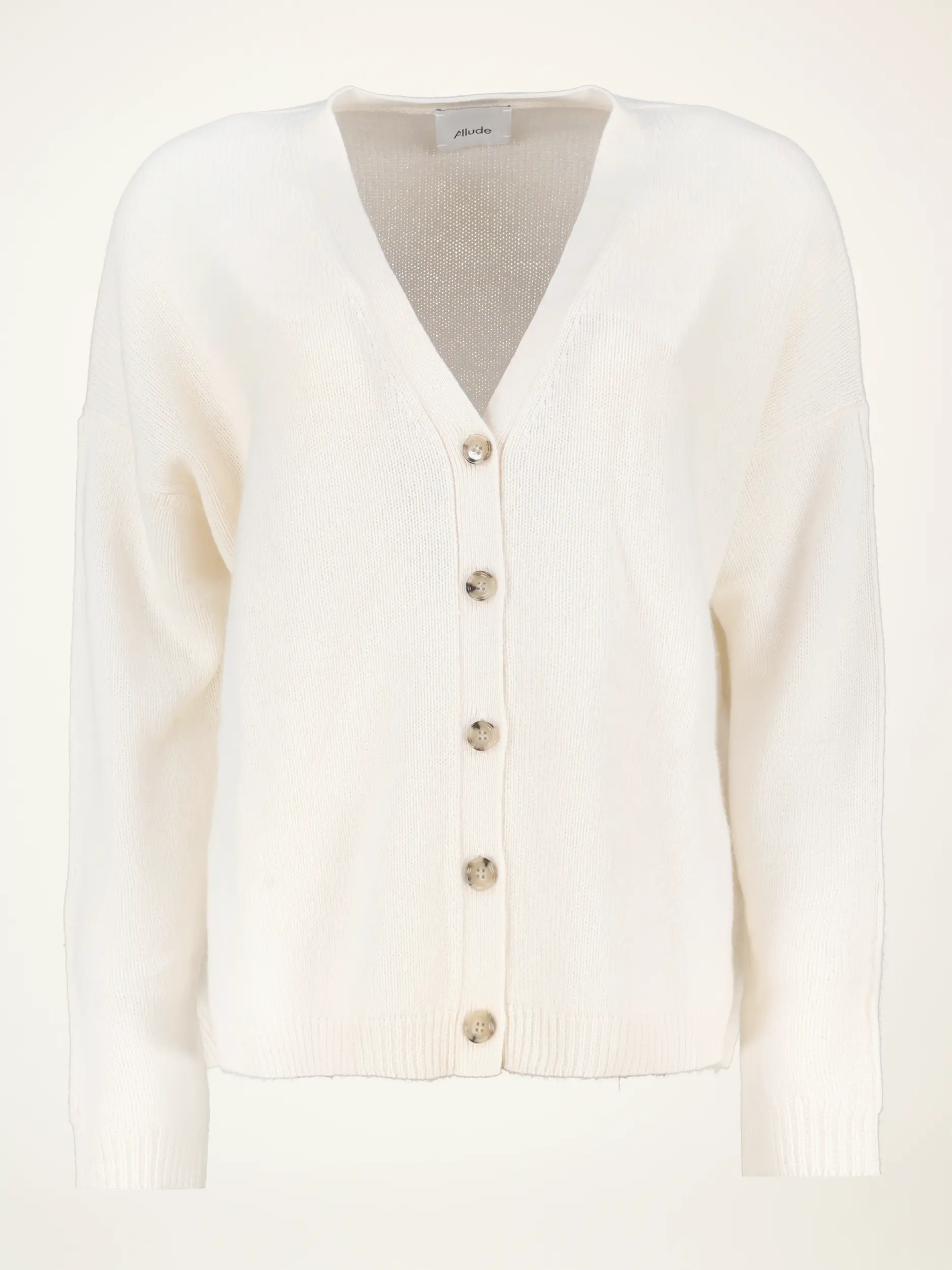 Strickjacke aus Kaschmir - Artikelansicht - Farbe: Creme Strickjacke aus Kaschmir - Artikelansicht - Farbe: Creme