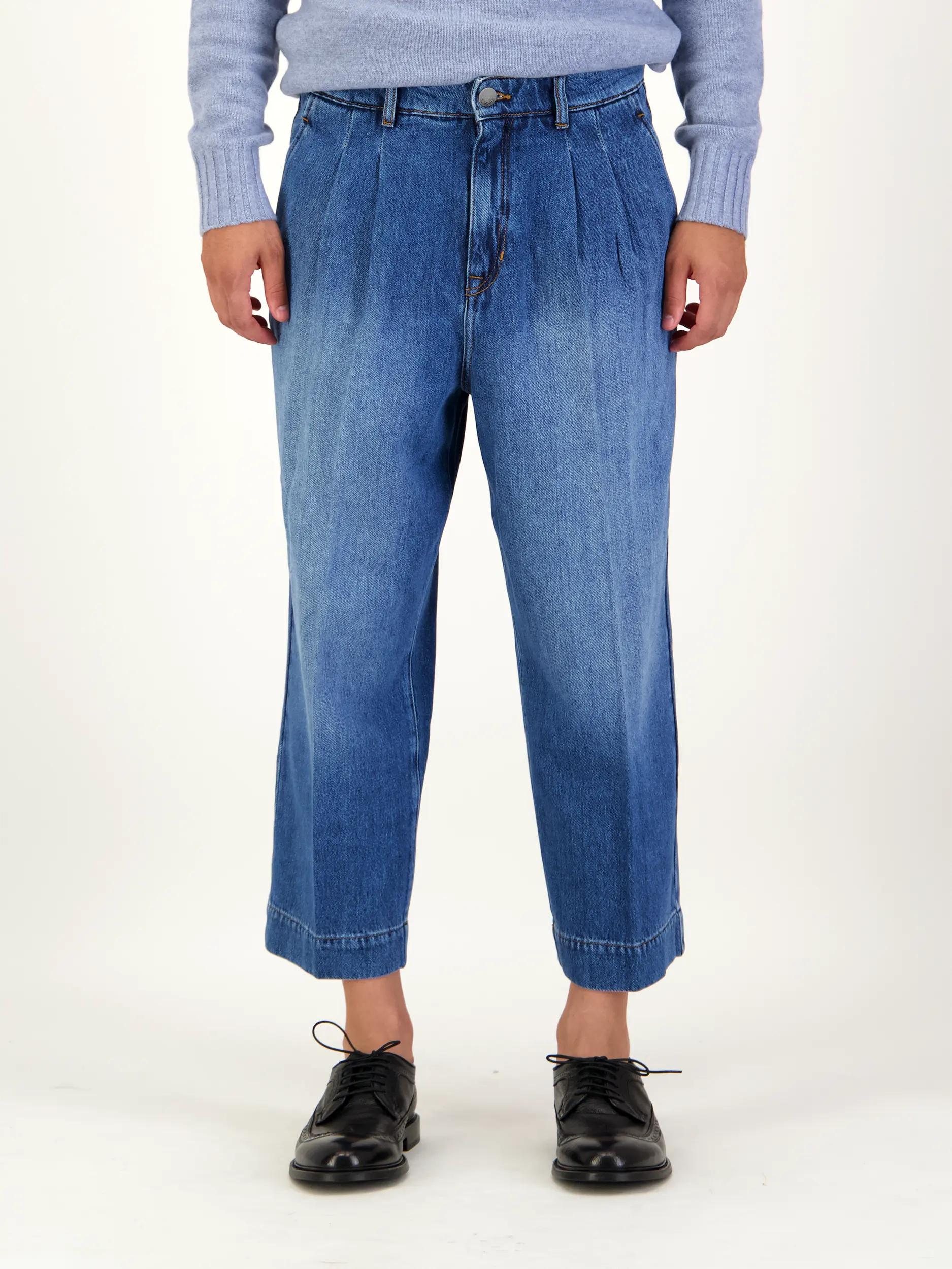High Waist Wide Leg Unisex Jeans 'Noa Crop' - Artikel weitere Detailansicht 1