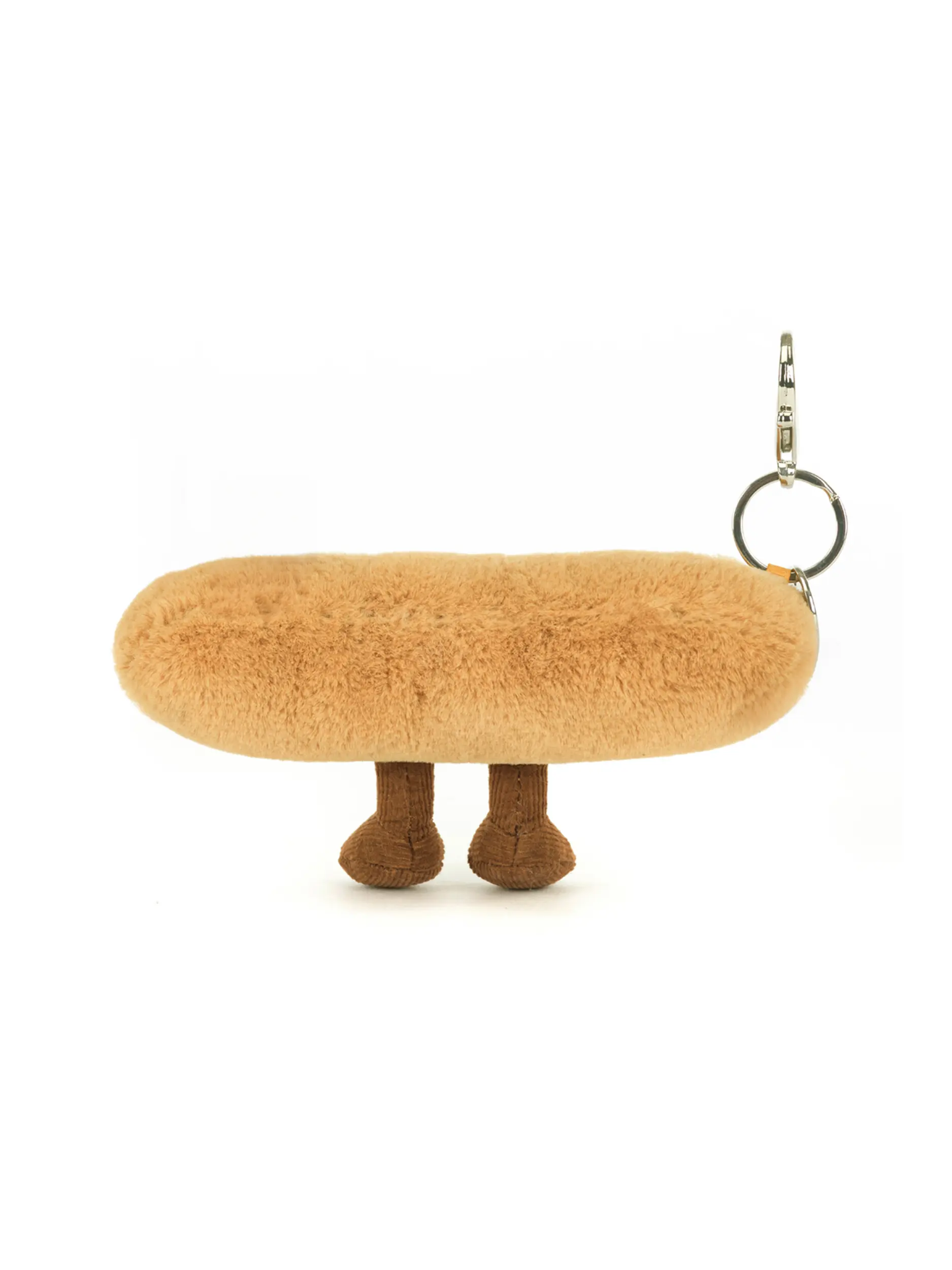 Jellycat-Anhänger 'Amuseables Baguette Bag Charm' - Artikel Rückseite - Farbe: Braun