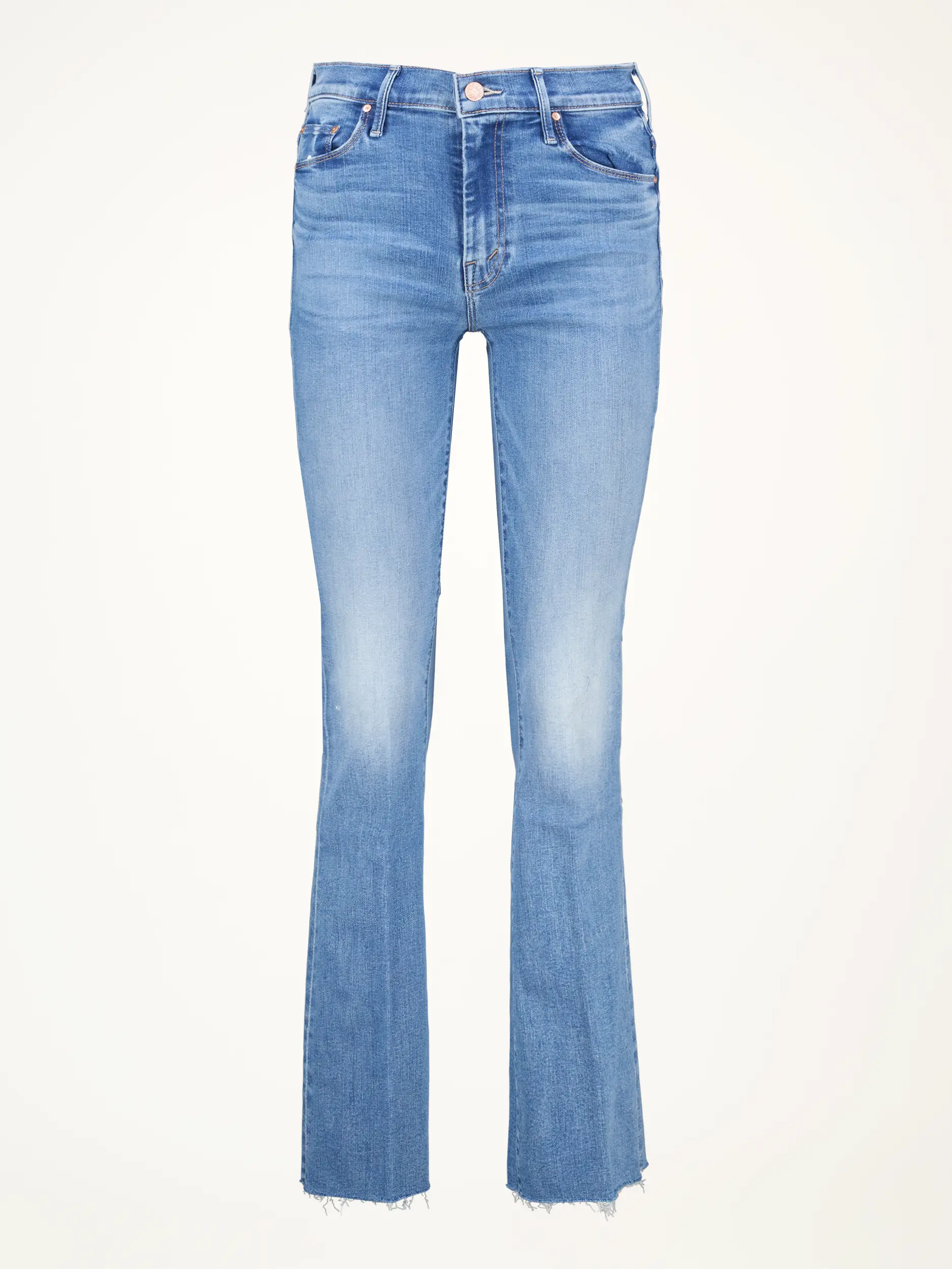 Mid Rise Flared Leg Jeans 'The Weekender Fray' - Artikelansicht - Farbe: Blau