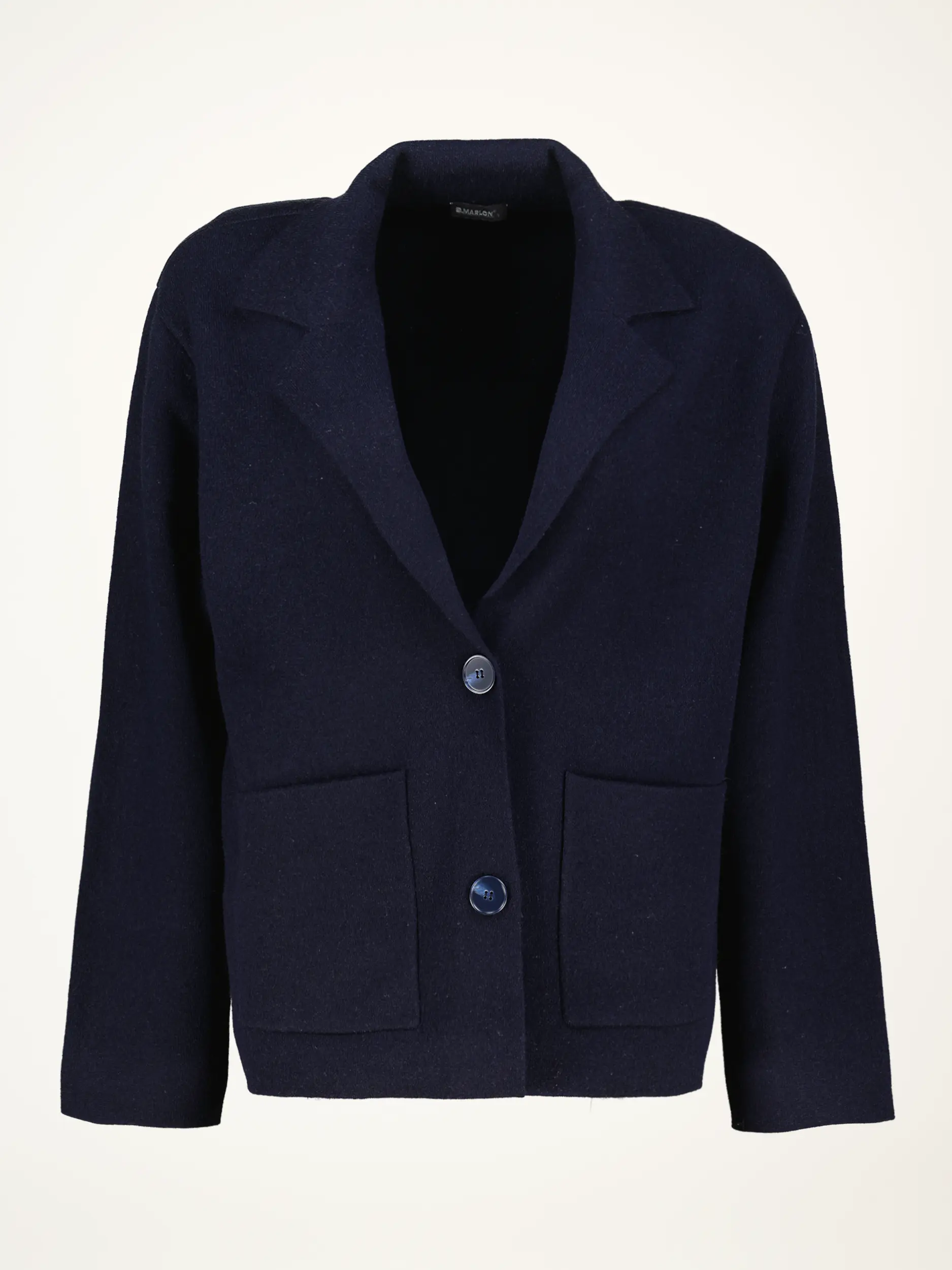 Strickblazer aus Wolle  - Artikelansicht - Farbe: Blau