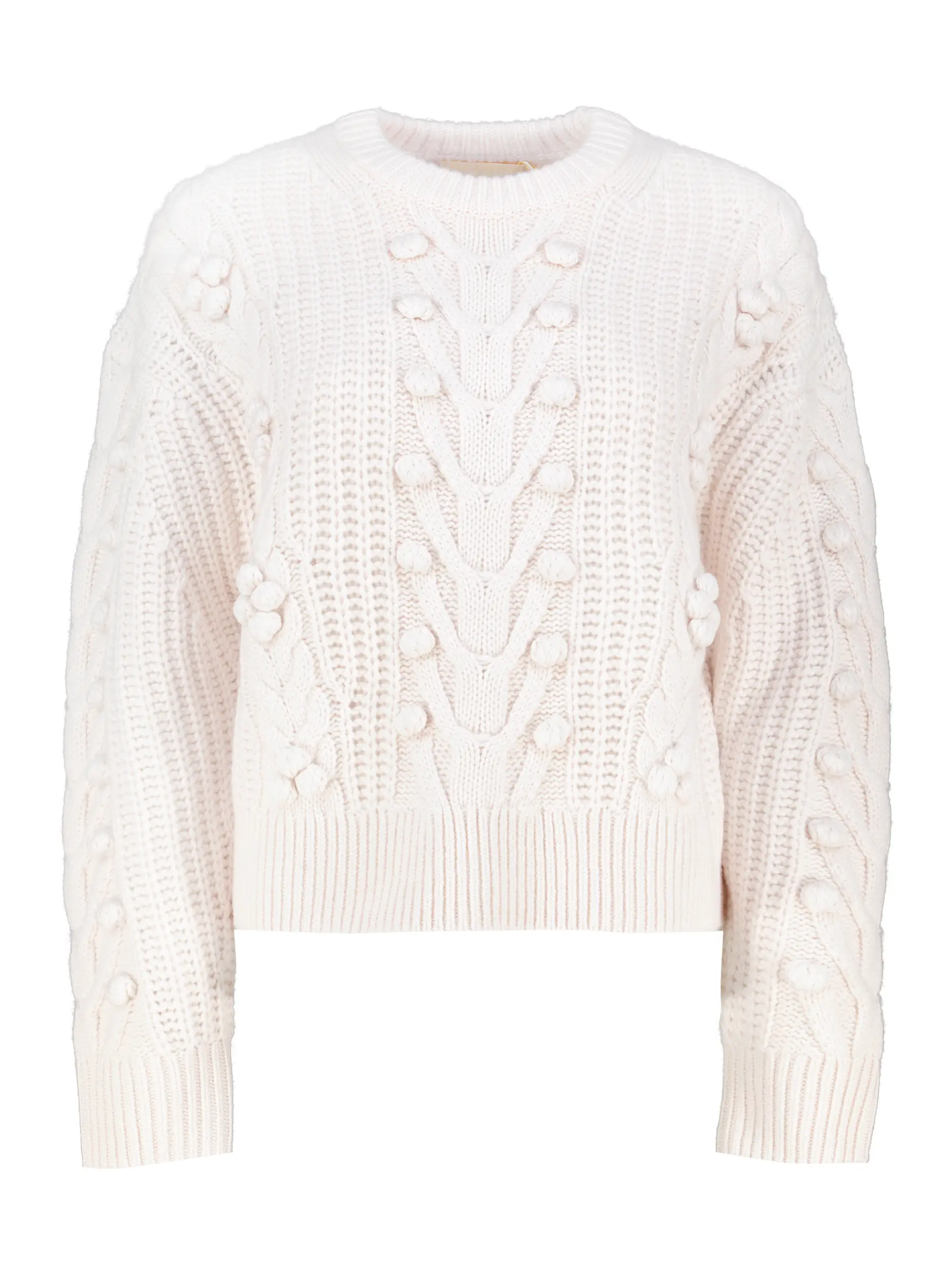 Pullover 'Indra' aus Wolle langarm - Artikel Vorderseite - Farbe: Creme