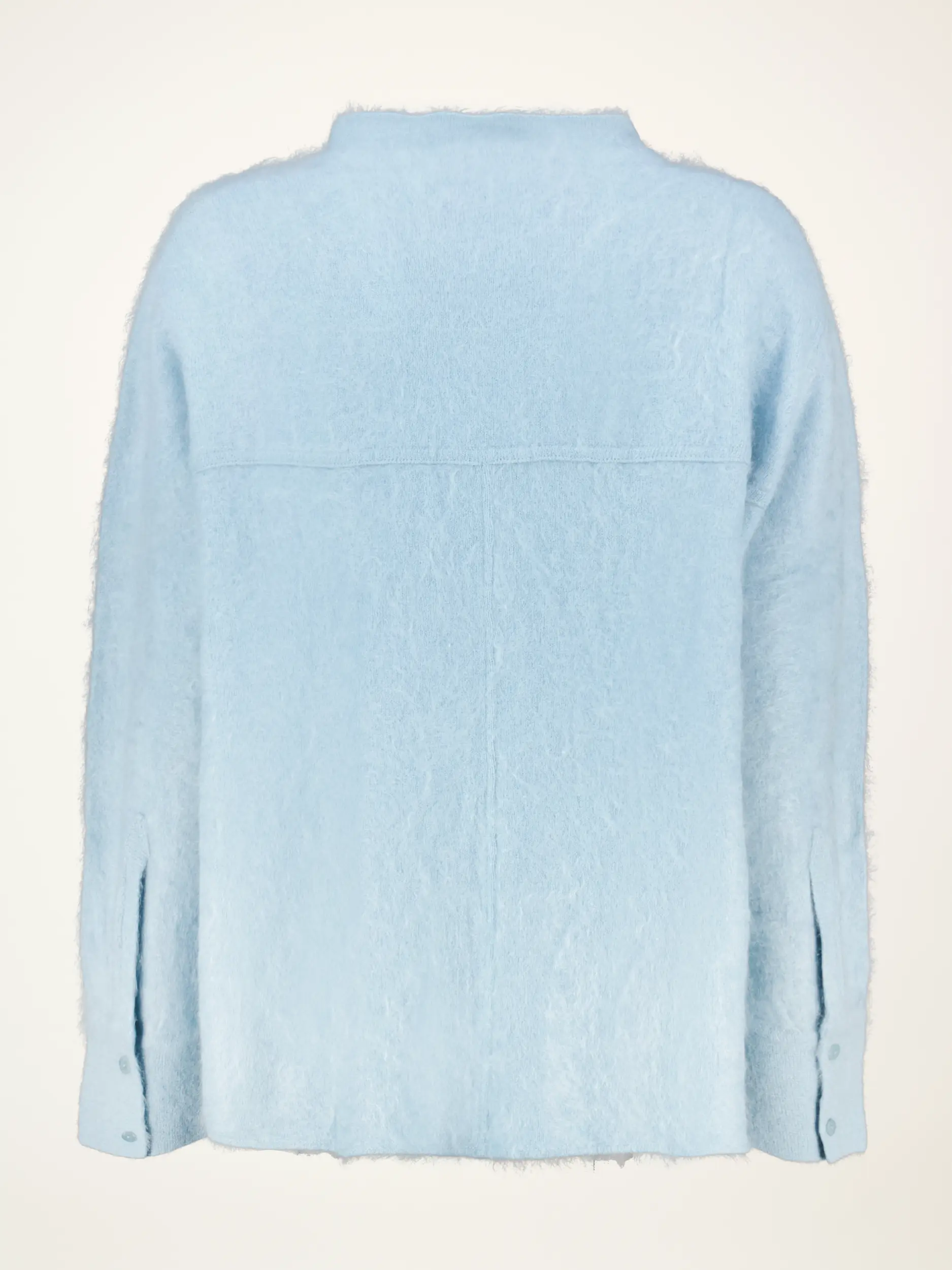 Strickjacke aus Kaschmir langarm - Artikel Rückseite - Farbe: Grün
