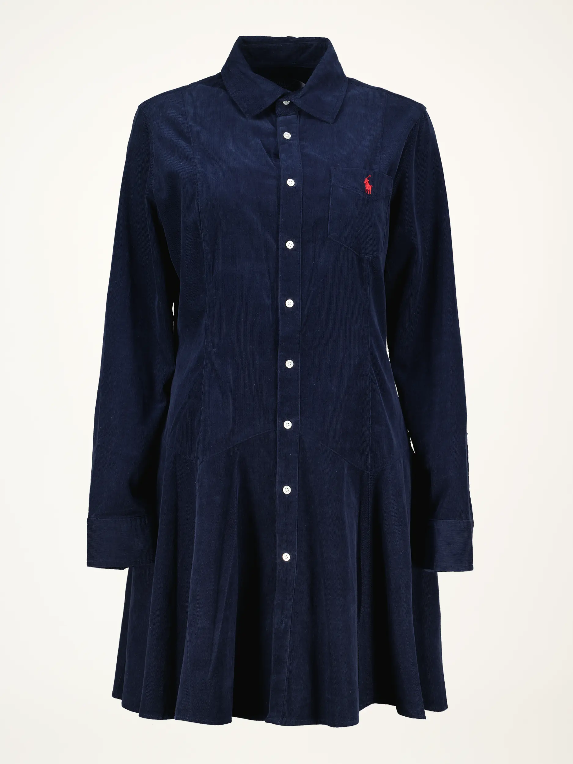Midi Cordkleid - Artikelansicht - Farbe: Blau