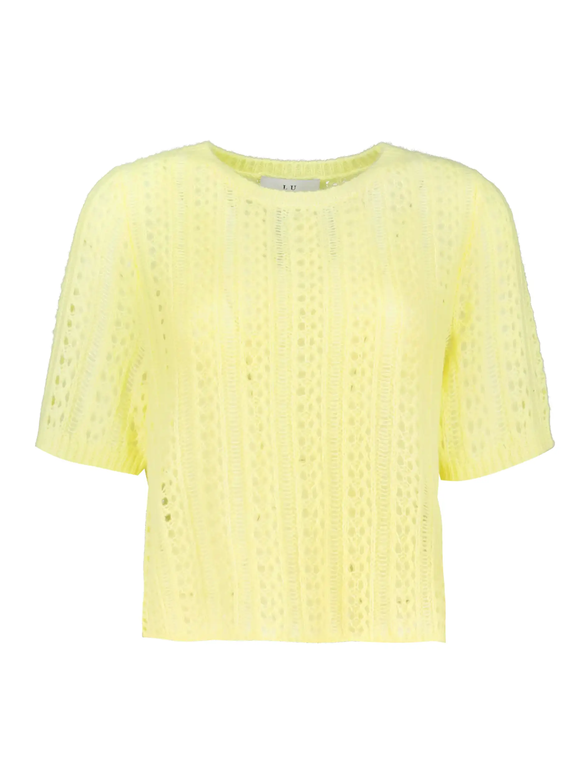 Pullover 'Sakura' aus Kaschmir Seide Mix - Artikel Vorderseite - Farbe: Gelb