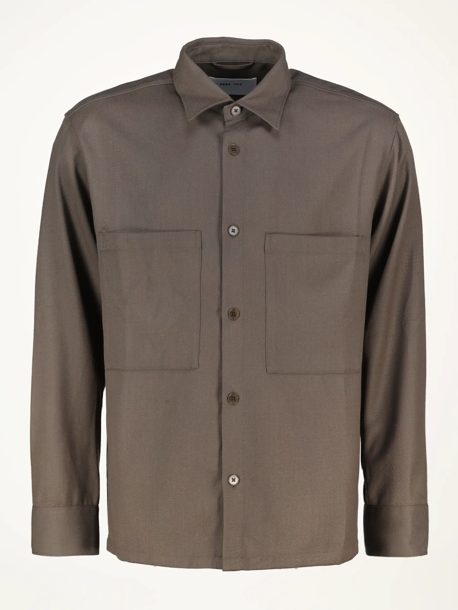 Hemd 'Freddy' aus Twillgewebe langarm - Artikelansicht - Farbe: Braun