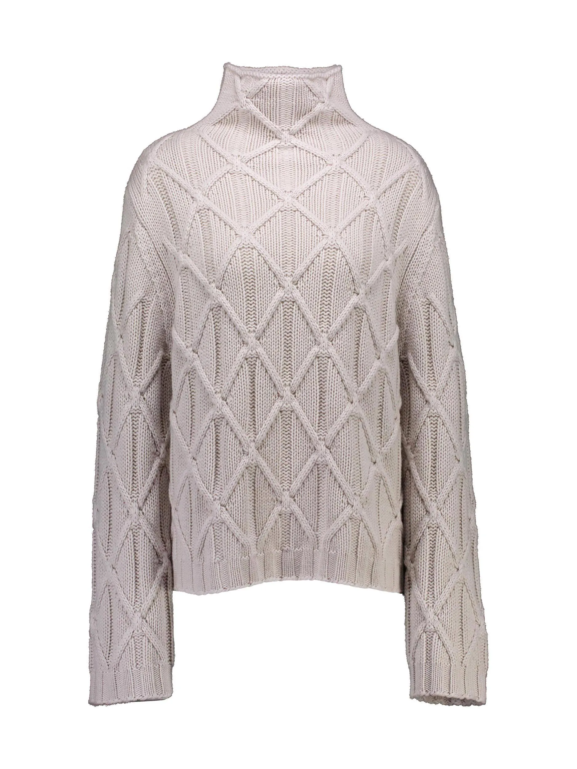 Pullover aus Kaschmir-Mix - Artikel Vorderseite - Farbe: Beige