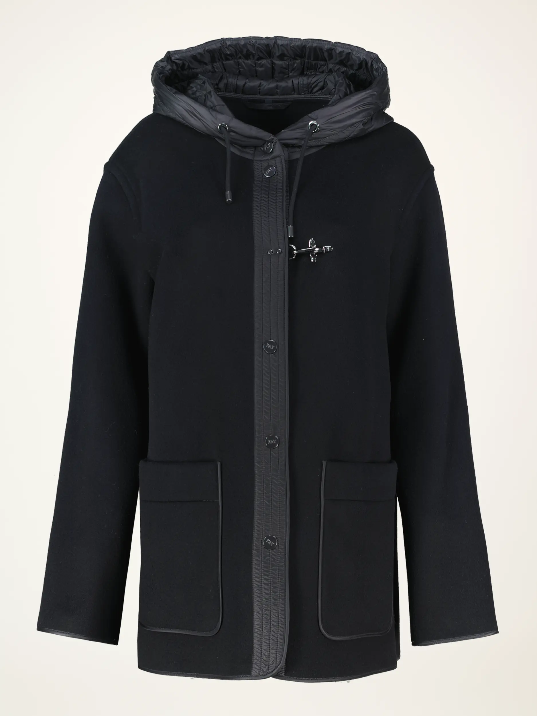 Wolljacke - Artikelansicht - Farbe: Schwarz Wolljacke - Artikelansicht - Farbe: Schwarz